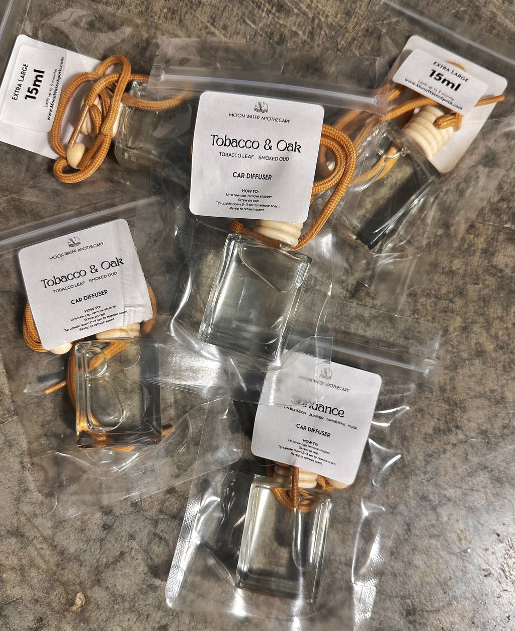 (pre-order! Will Ship March 30th) Car Diffusers ---- X-Large, 15ml -- by Moon Water Apothecary!