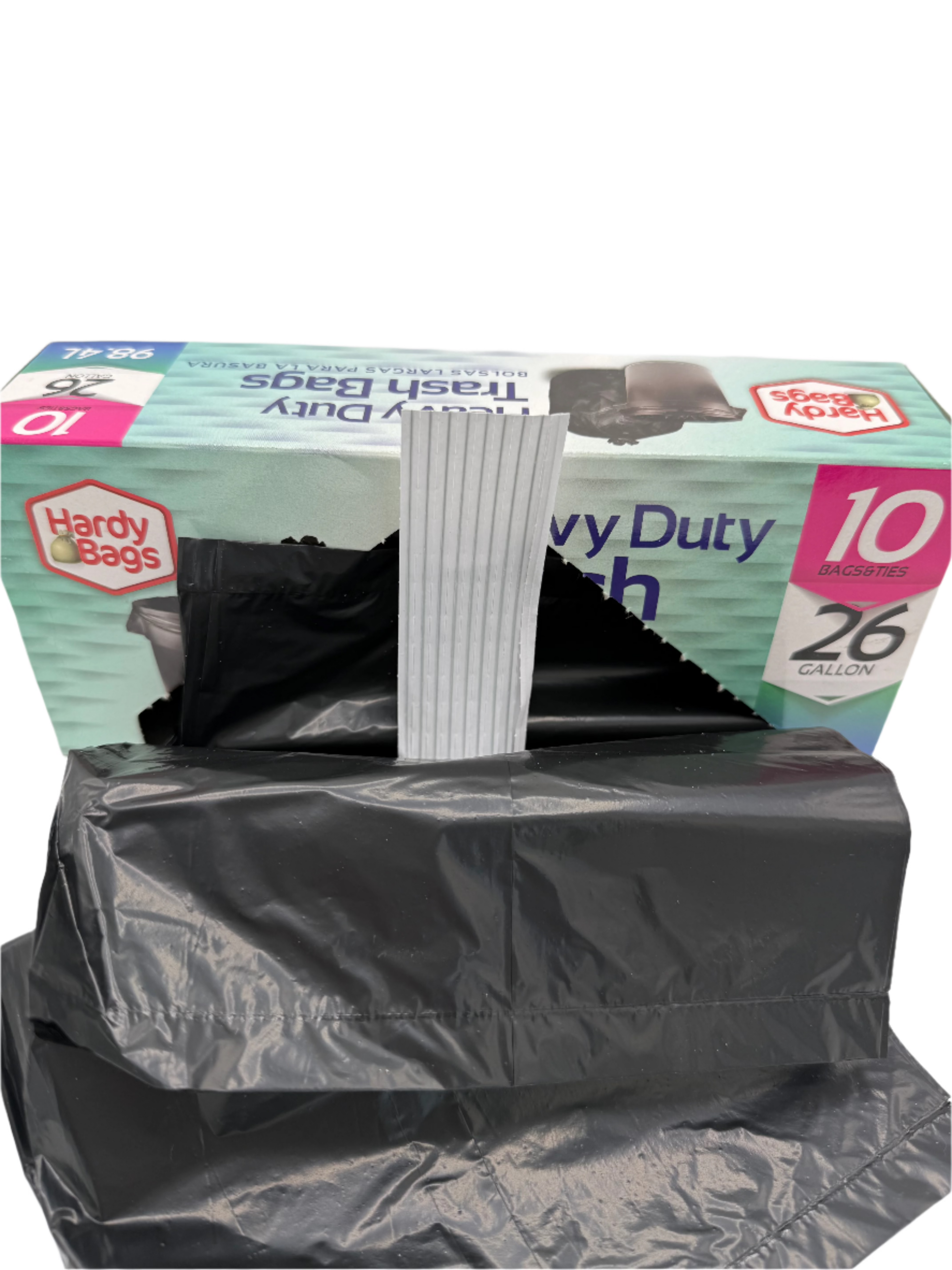 26 Gallon Heavy Duty Trash Bags - 10 Count