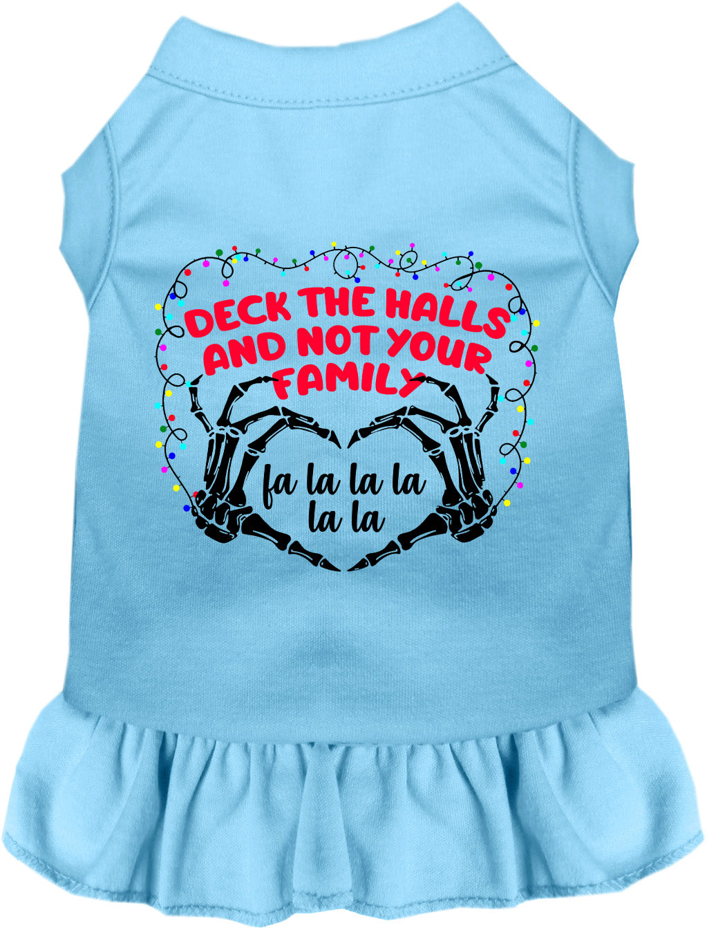 Deck the Halls, Not Your Family Christmas Pet Dress