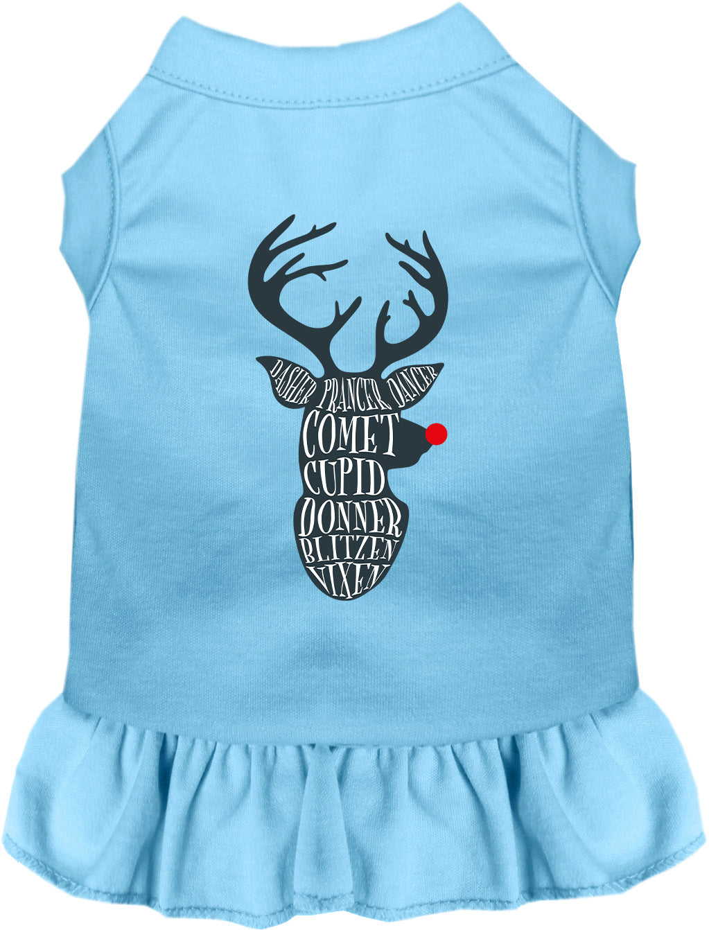 All Santa's Deer Christmas Pet Dress