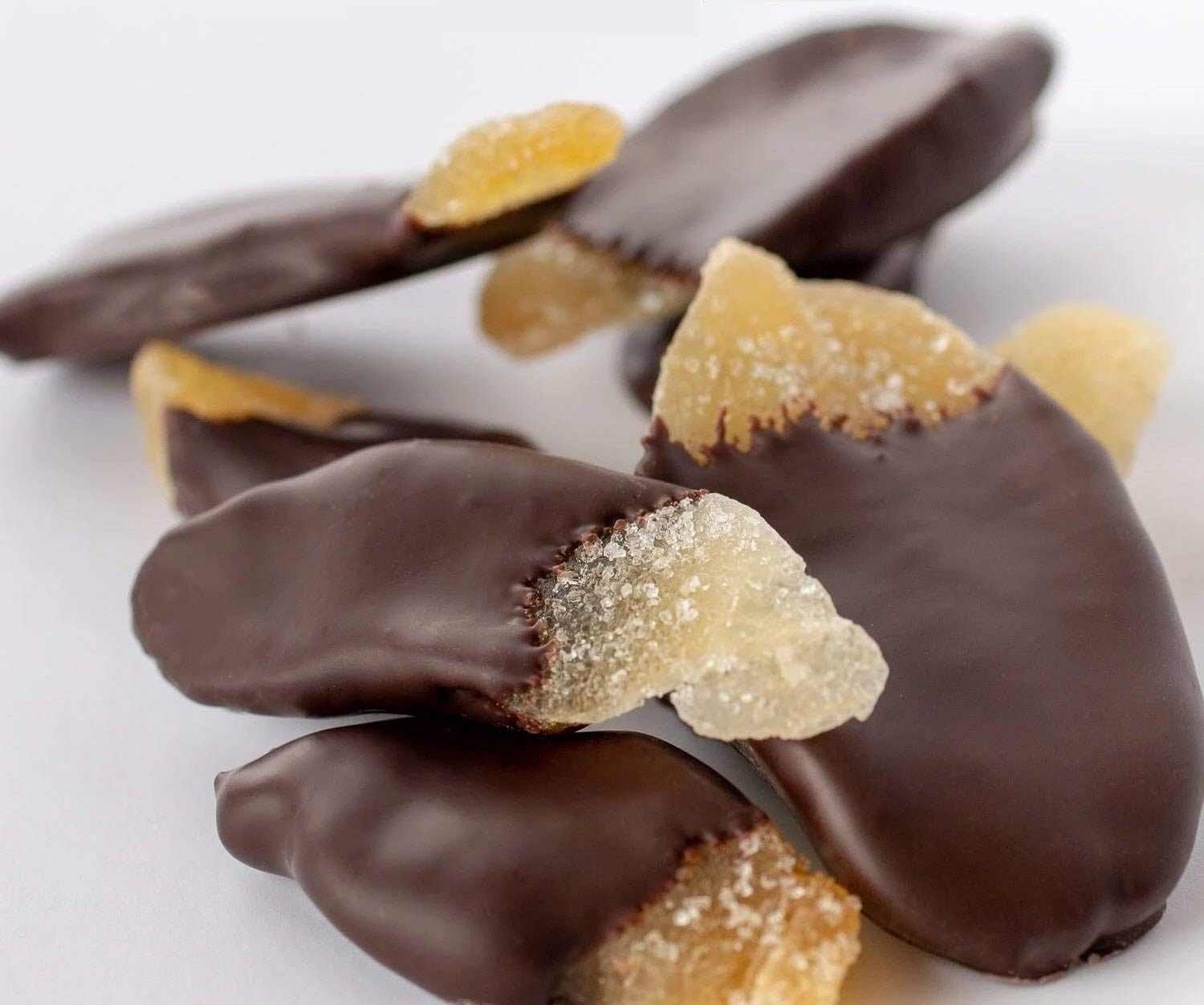 Andy Anand Vegan Belgian Dark Chocolate Ginger – All-Natural Fresh Ginger Dipped in Luxurious 60% Cocoa Butter Dark Chocolate, Exquisite Sweet & Spicy Indulgence (1 lb)