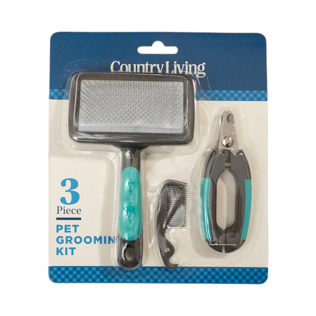 Country Living All-in-One 3-Piece Dog Grooming Kit for a Healthy and Well-Groomed Pet - Grooming Kits image
