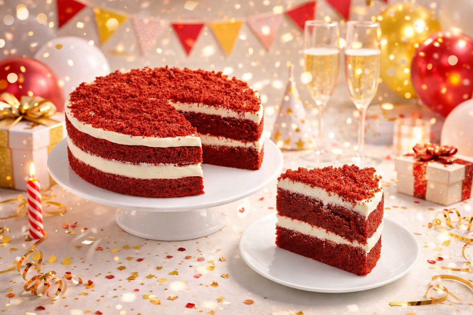 Andy Anand Sugar Free Red Velvet Cake – Keto & Diabetic Friendly, Belgian Chocolate, Moist & Rich, No Preservatives, 2.4 lb Gourmet Gift