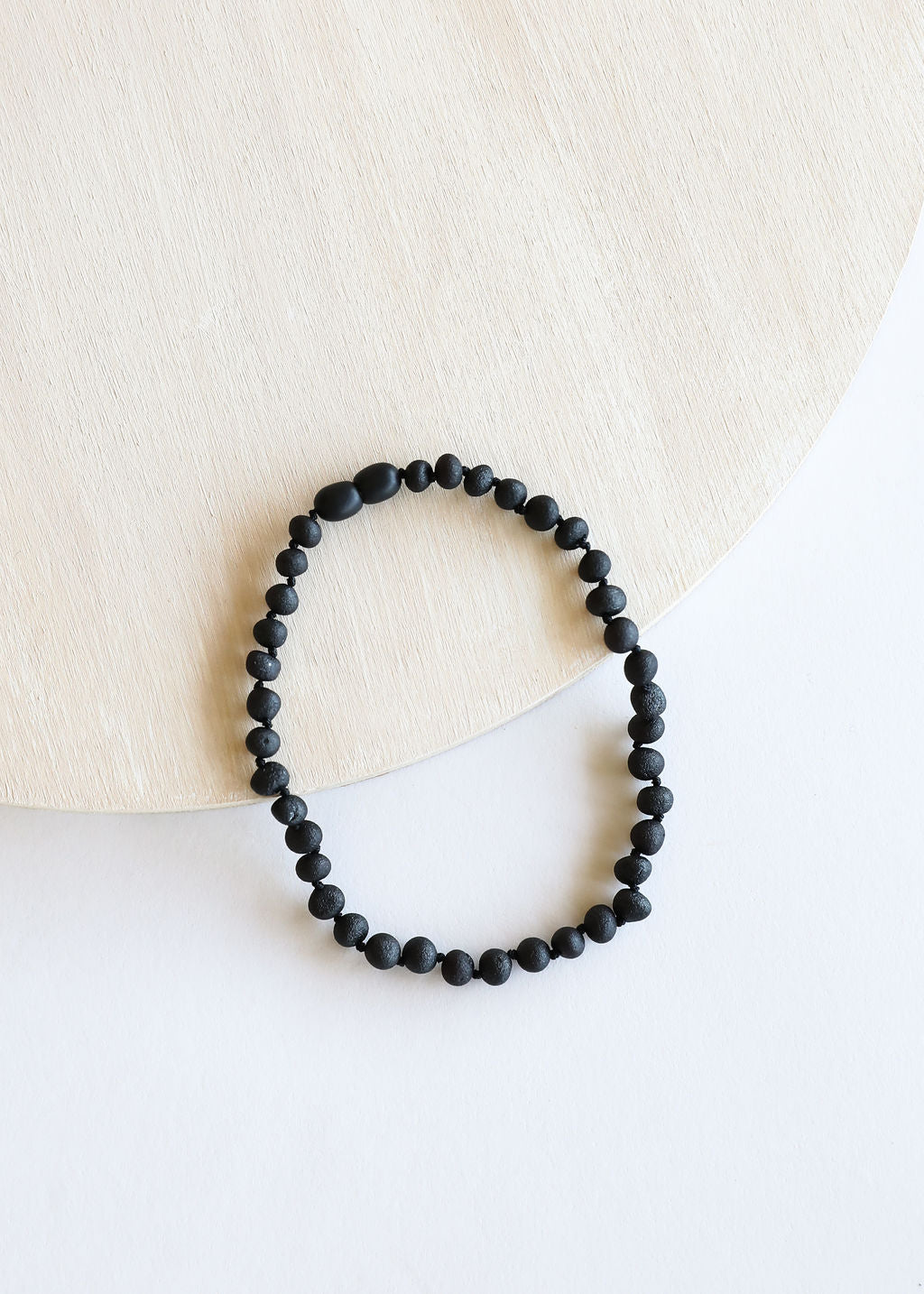 Raw Black Baltic Amber || Necklace - Necklace image