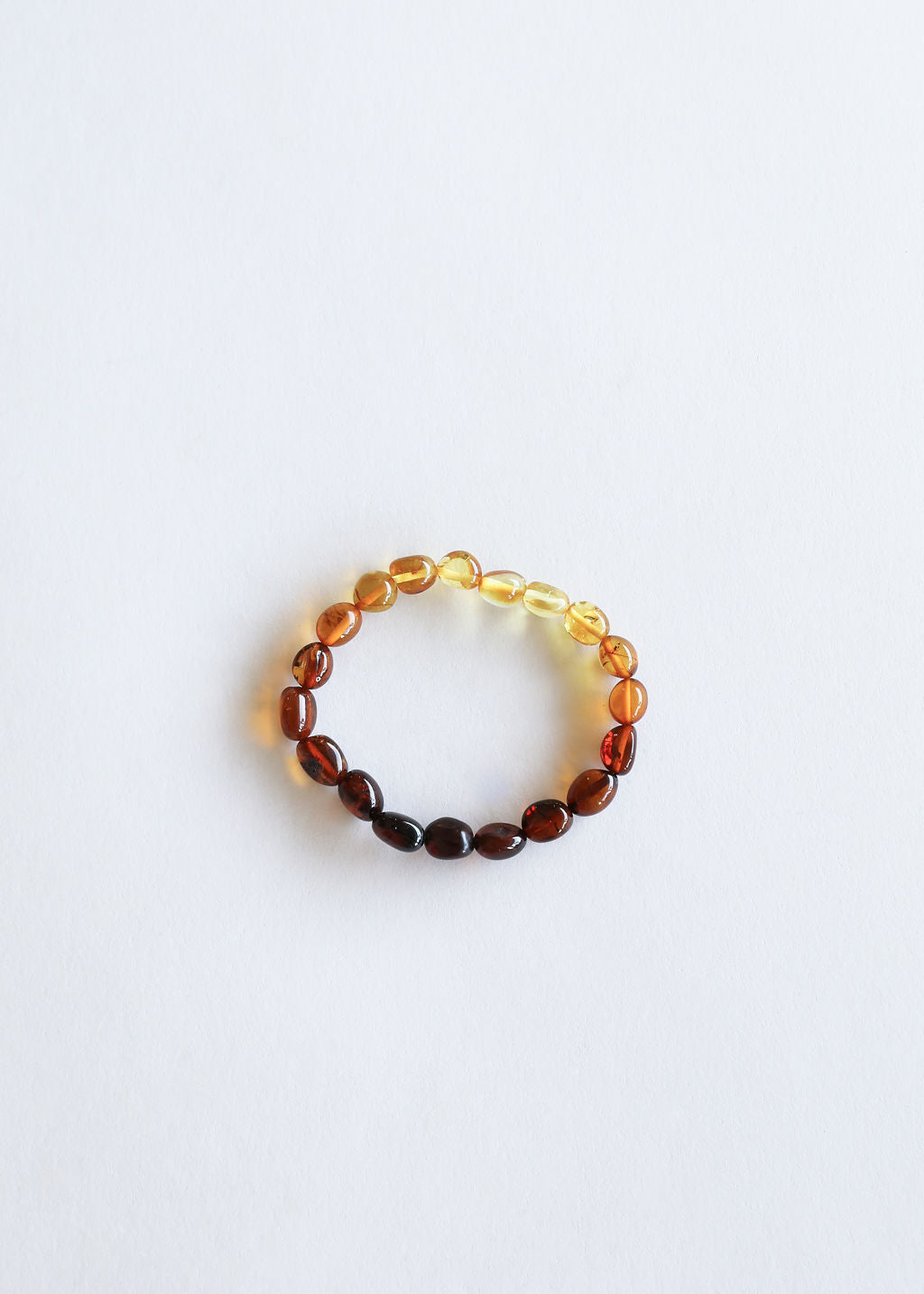 Polished Ombre Baltic Sea Amber || Adult Bracelet - Bracelet image