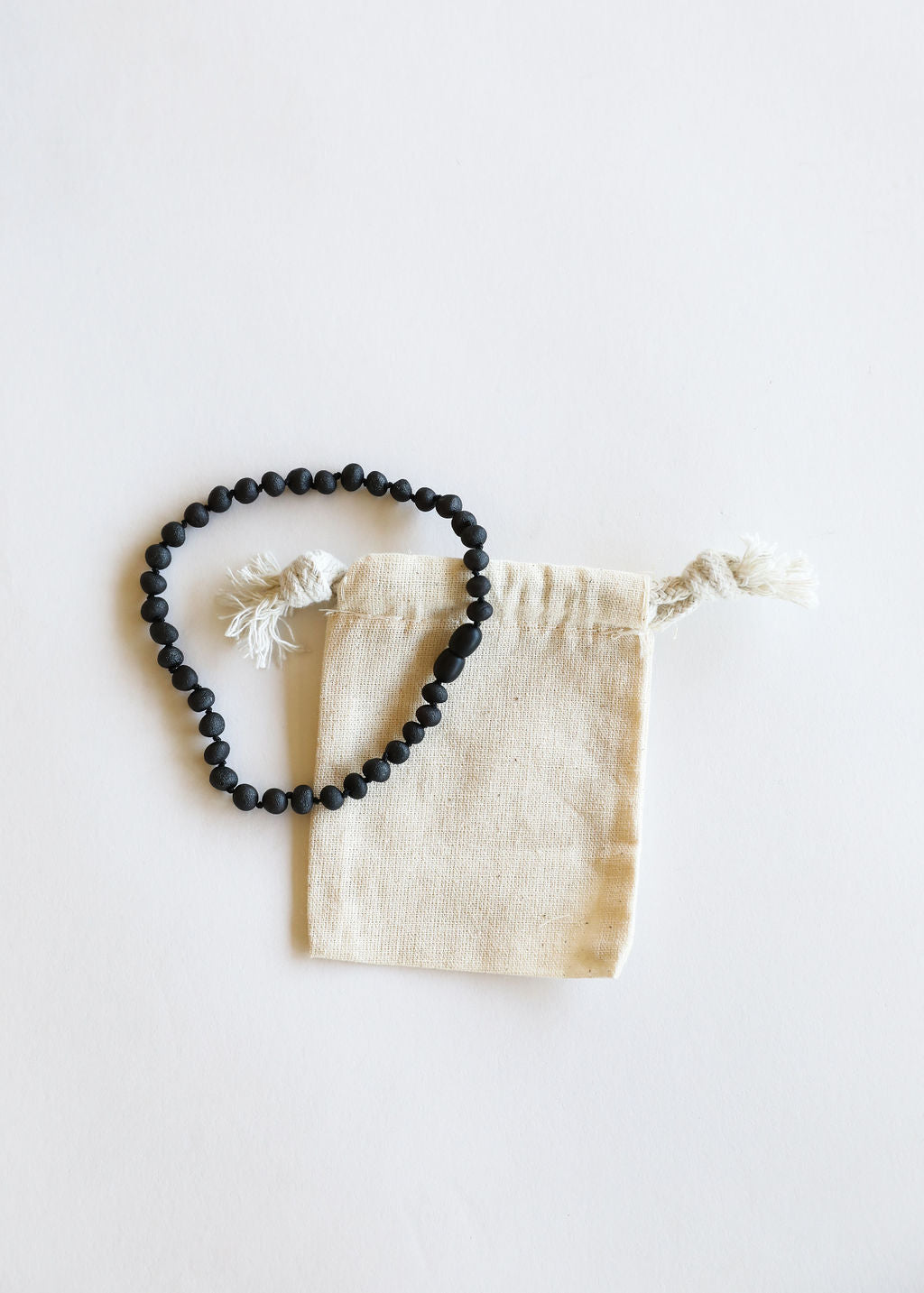 Raw Black Baltic Amber || Necklace - Necklace image