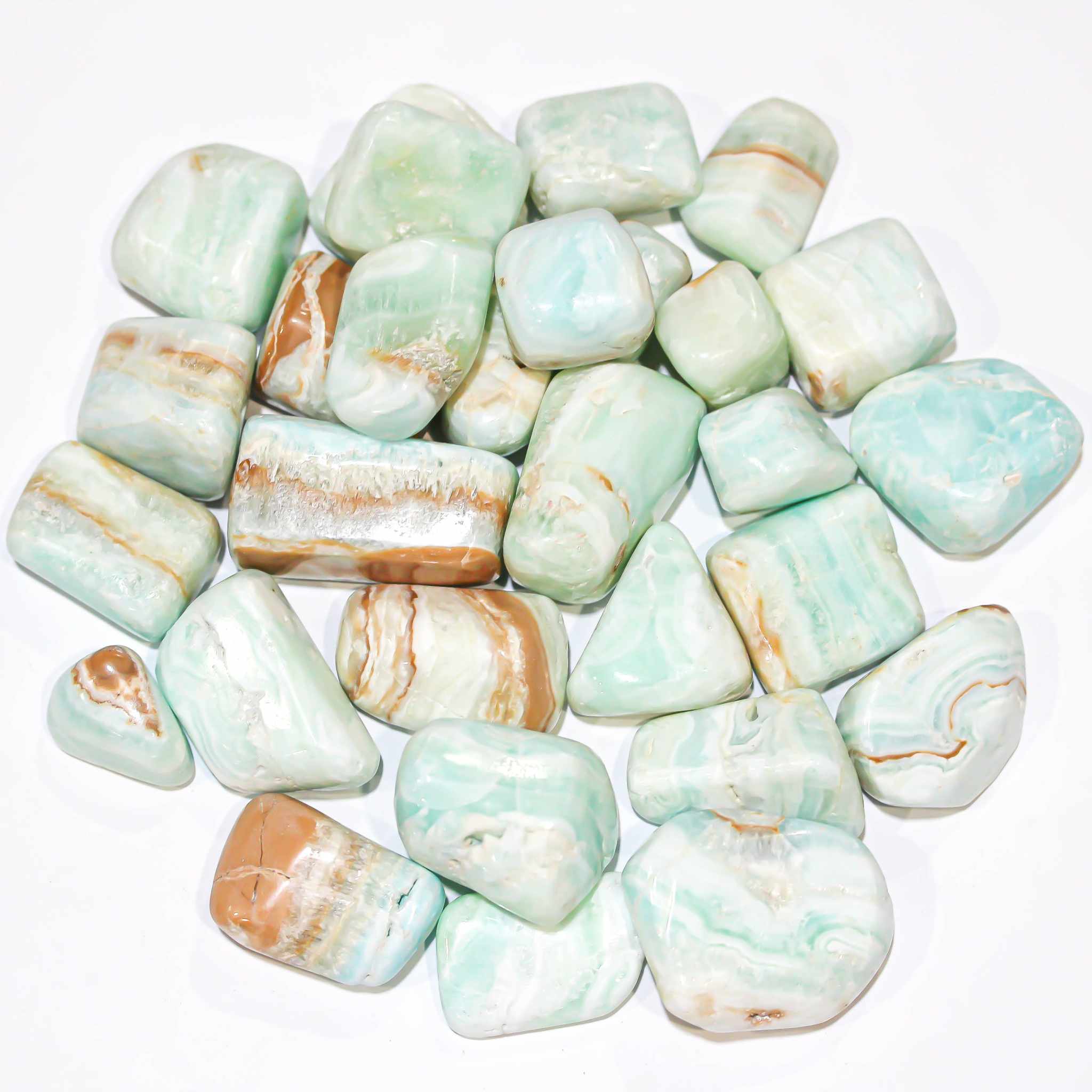 Caribbean Calcite Tumbled Pocket Stone
