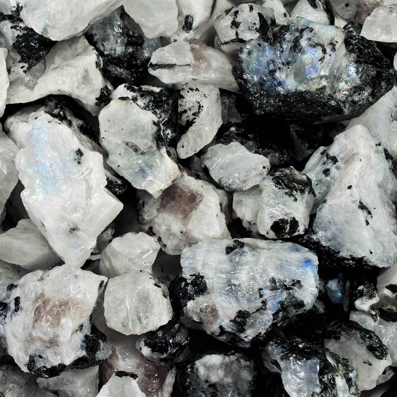 Rough Rainbow Moonstone – A+ Grade Raw Stone from India