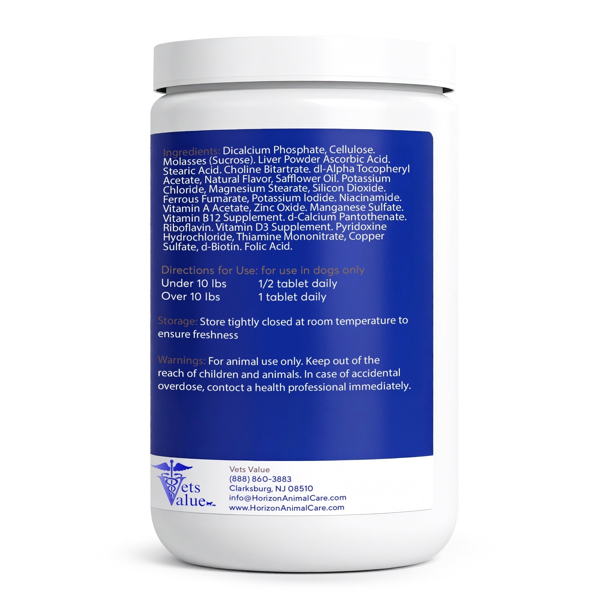 Vets Value All-in-One Dog Vitamins – 365 Chewable Tablets – Advanced Multivitamin & Mineral Supplement for Dogs – Supports Jo