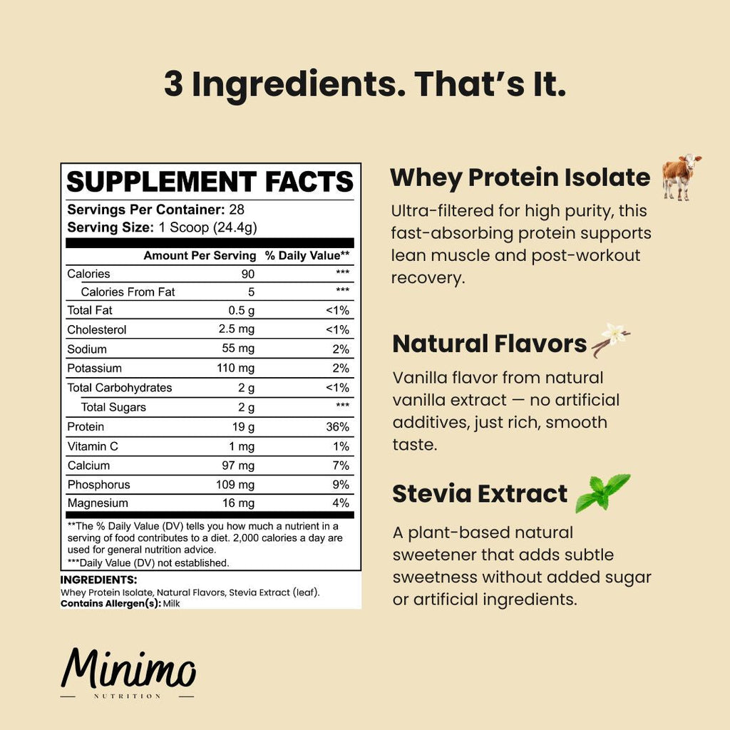 Vanilla Whey Isolate Protein Powder, 1.51 lbs - Proteins & Blends image