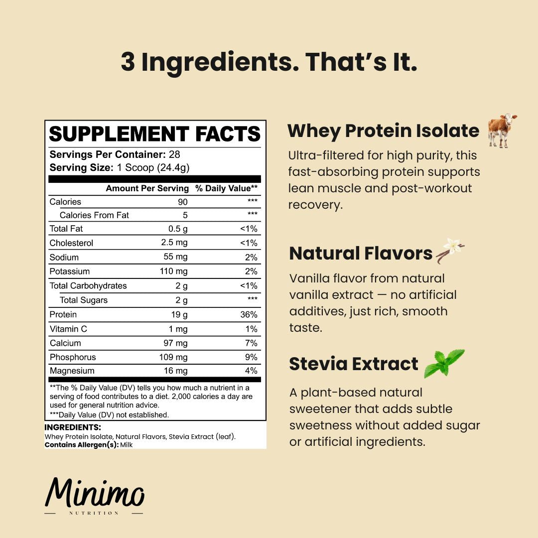 Vanilla Whey Isolate Protein Powder, 1.51 lbs - Proteins & Blends image
