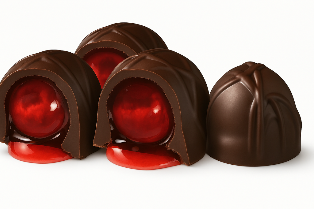 Andy Anand Sugar Free Vegan Dark Chocolate Cherry Cordials – 48 Pcs, 60% Belgian Chocolate (Cocoa Butter), Plant-Based, Liquid Center Juicy Cherries, Diabetic-Friendly, Gift Boxed