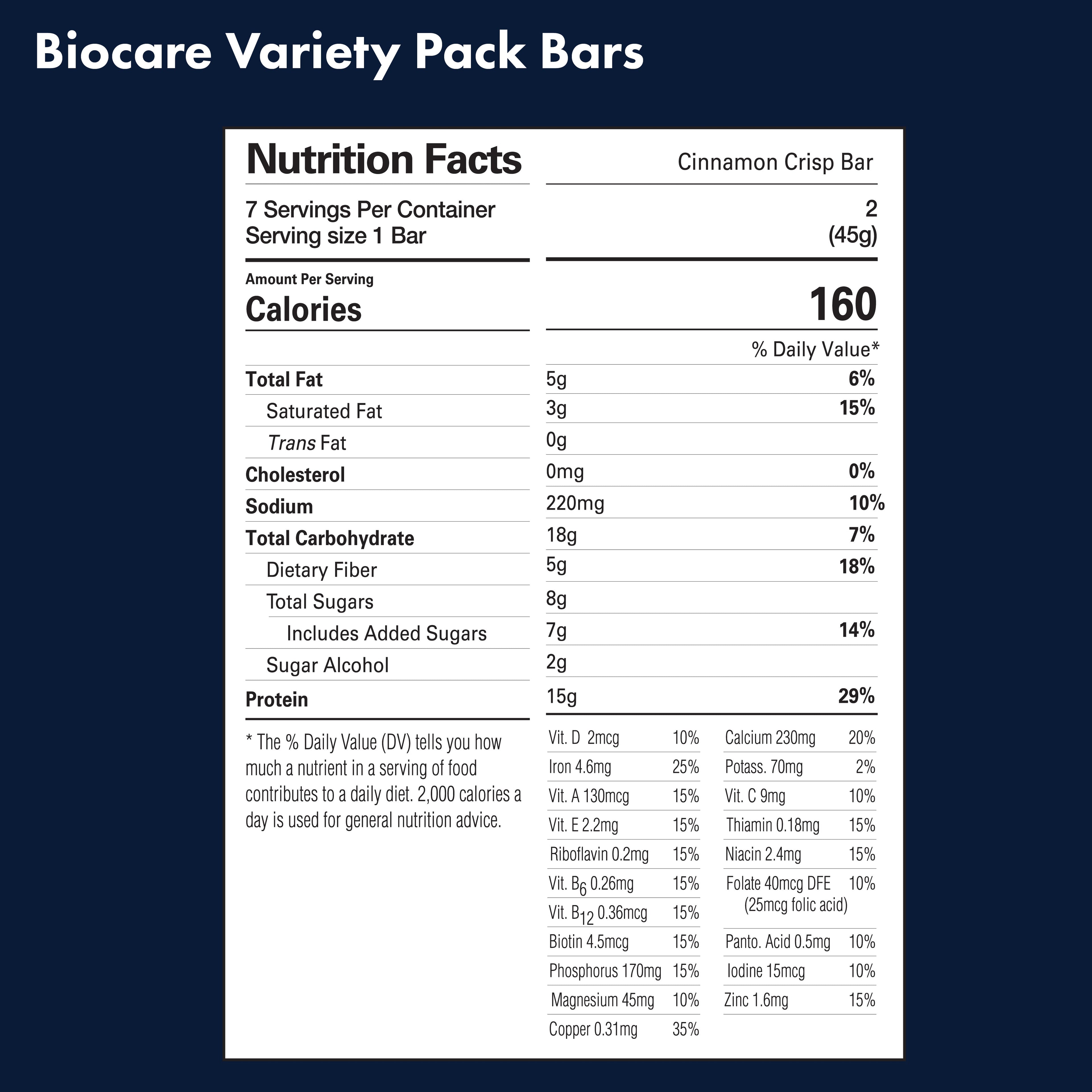 15G Protein Bars Variety Pack (7-Count) - product image
