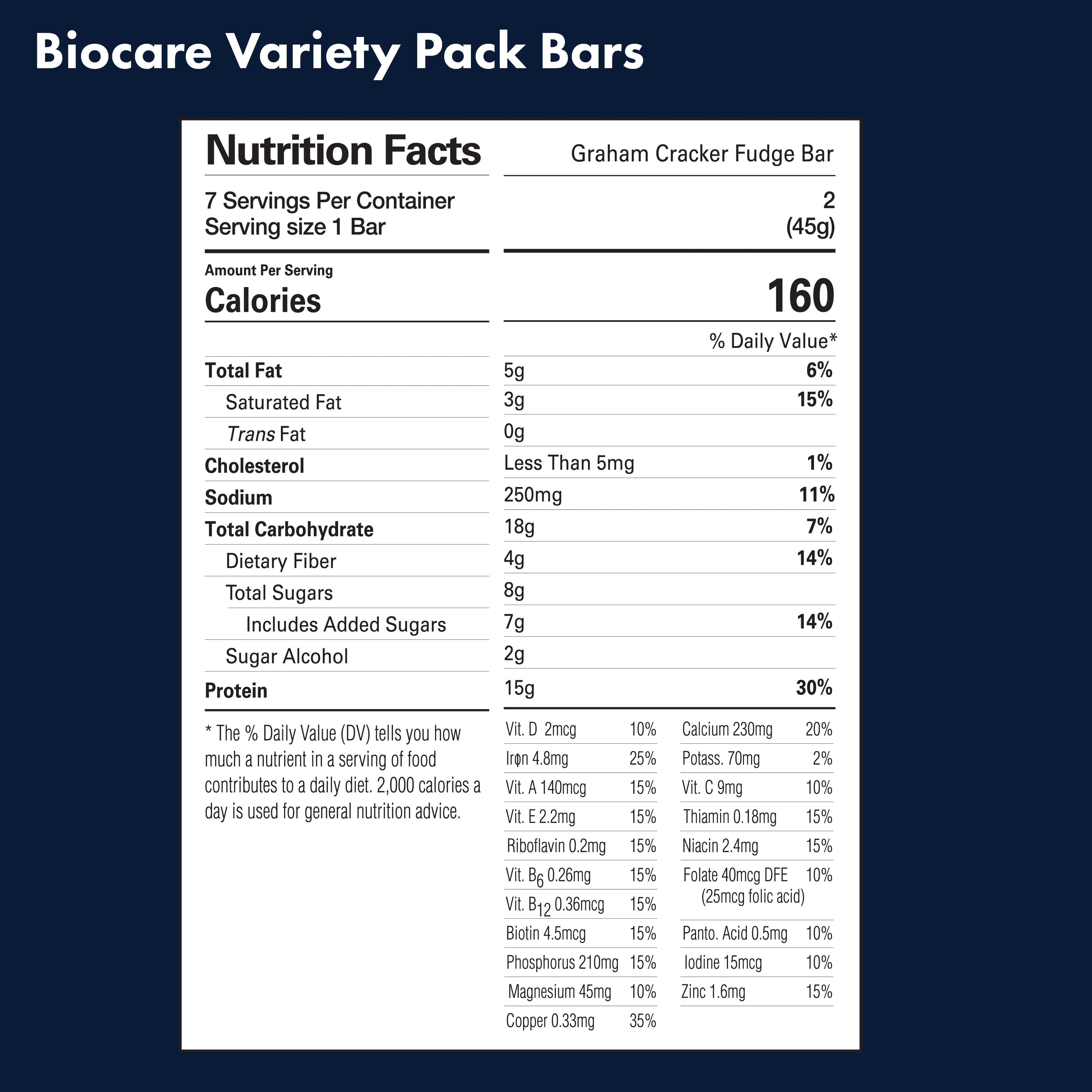 15G Protein Bars Variety Pack (7-Count) - product image