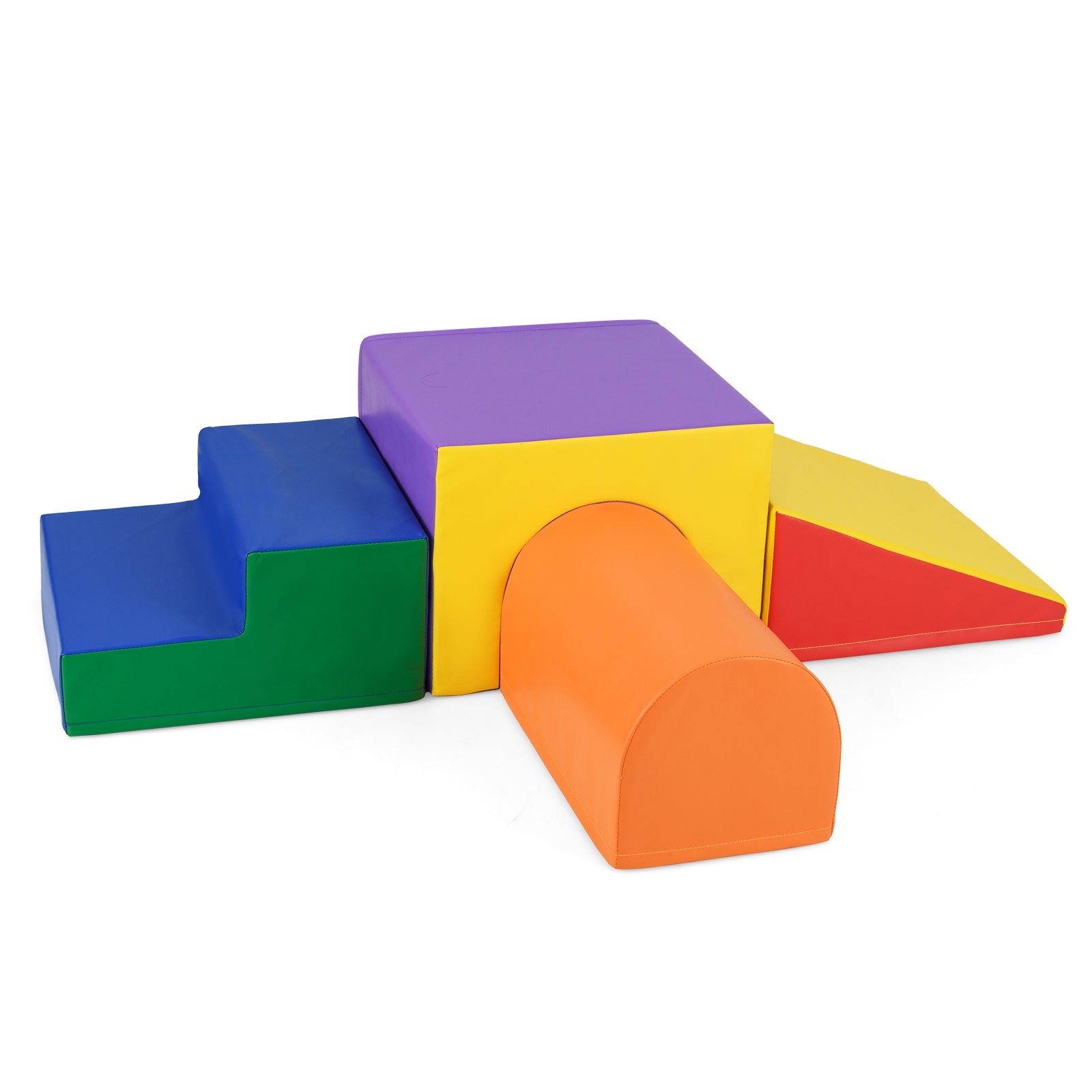 Climb and Crawl Foam Block Play Set for Infant Baby-Orange