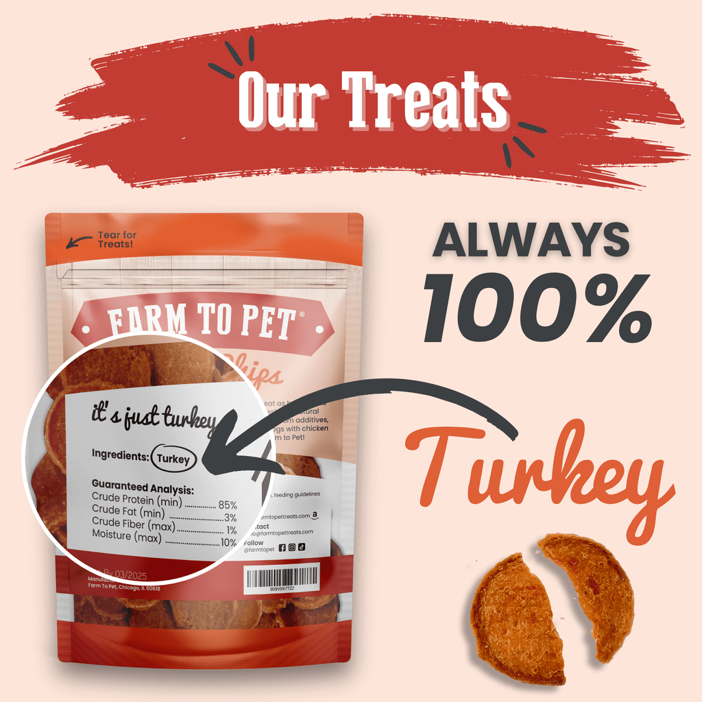 Turkey Chips for Dogs | All-Natural Single-Ingredient Healthy Dog Treats - Chip image