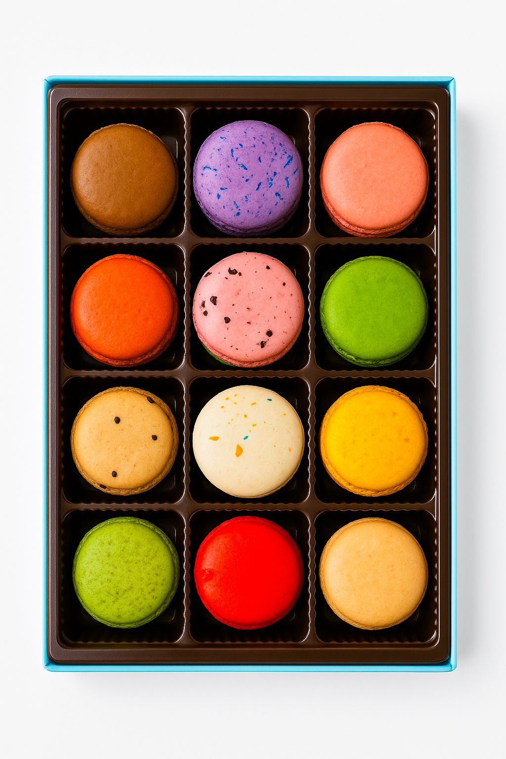 Andy Anand French Macarons (12 Pcs) Made Fresh Daily, Gluten Free, Gift Boxed Delicious, Succulent, Divine, Elevate Your Maca