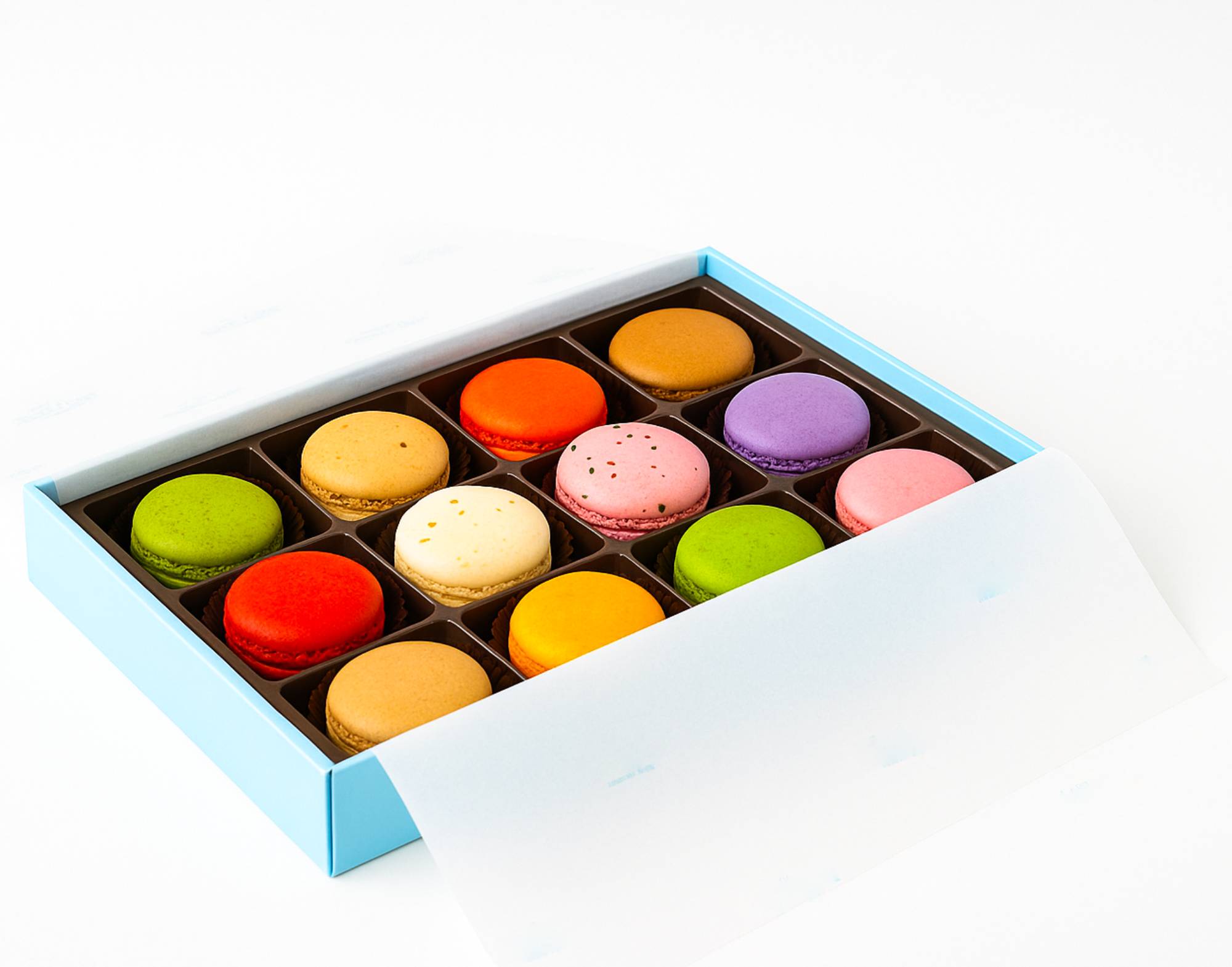 Andy Anand French Macarons (12 Pcs) Made Fresh Daily, Gluten Free, Gift Boxed Delicious, Succulent, Divine, Elevate Your Maca