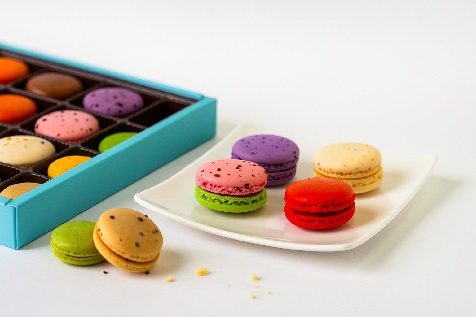 Andy Anand French Macarons (12 Pcs) Made Fresh Daily, Gluten Free, Gift Boxed Delicious, Succulent, Divine, Elevate Your Maca