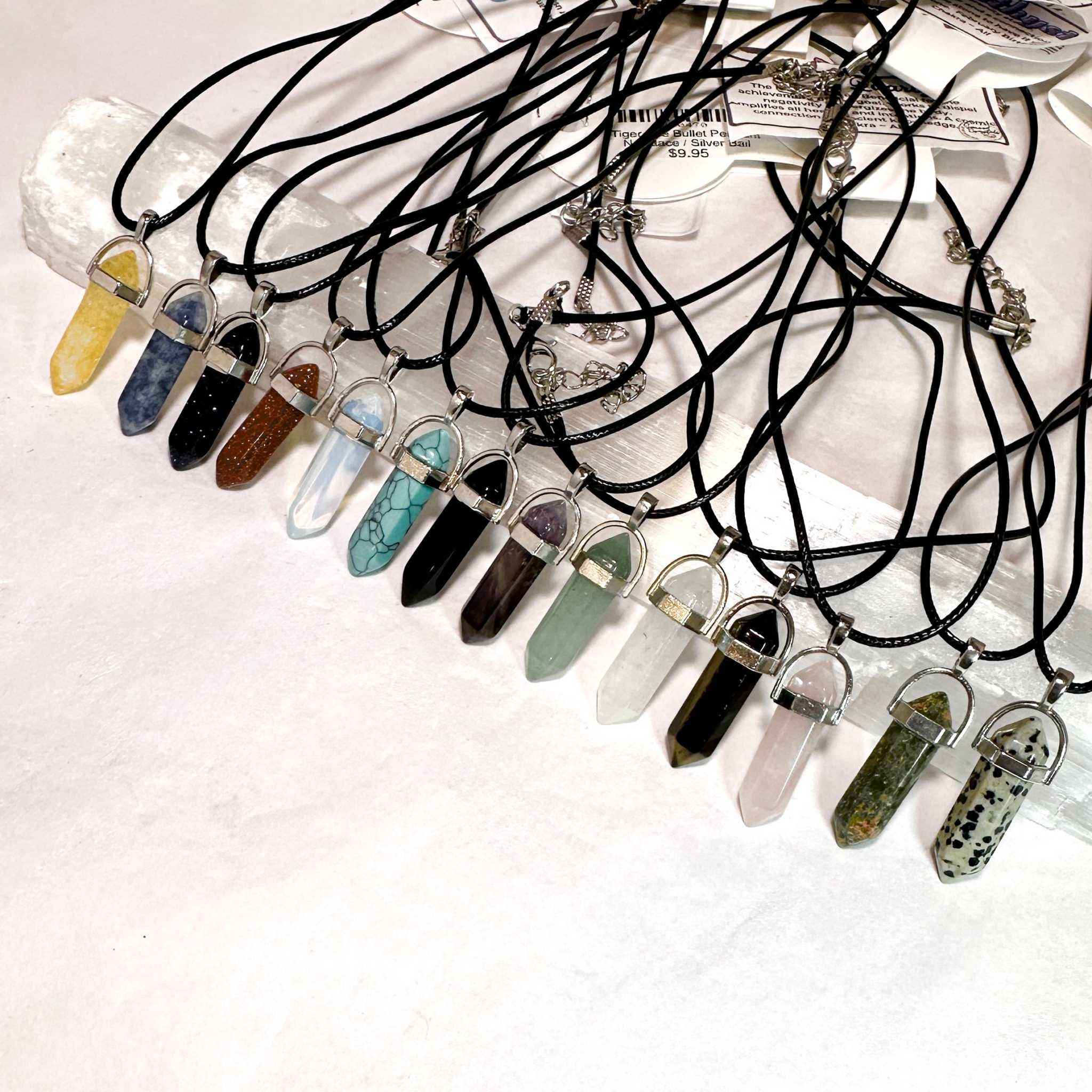 Citrine Bullet Point Necklace