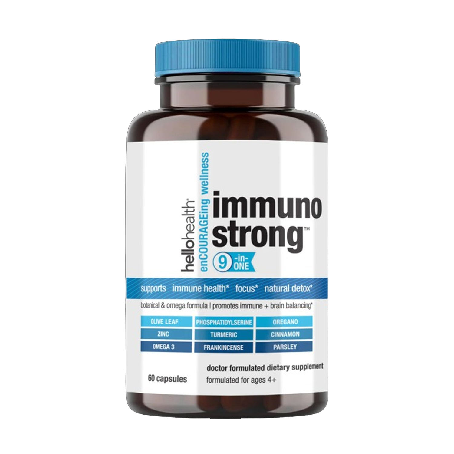 9-in-1 Immune Support Natural & Detox capsules