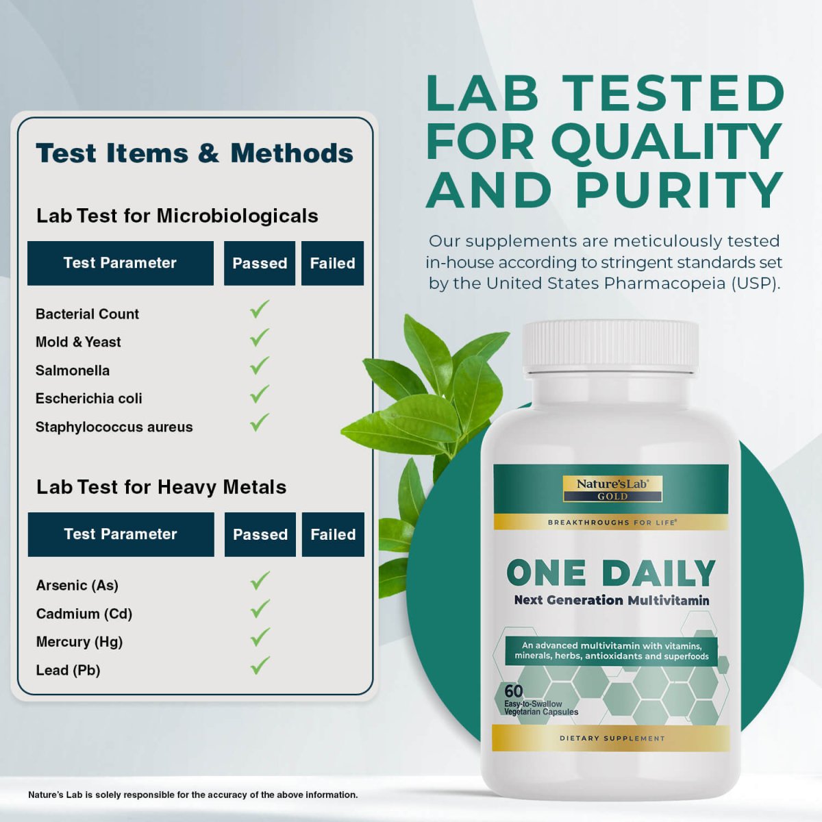 Nature's Lab Gold One Daily Multivitamin - Vitamins & Supplements image