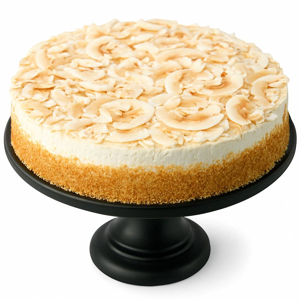 ANDY ANAND CHOCOLATIER Sugar Free Coconut Lemon Mousse Cake (3 lbs) - Luscious, Creamy Bakery Desserts, Guilt-Free Indulgence (3 lbs)