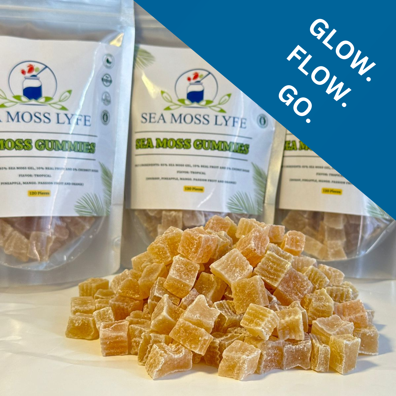 Tropical Tides Sea Moss Gummies 120 pack **30 Day Supply** - product image