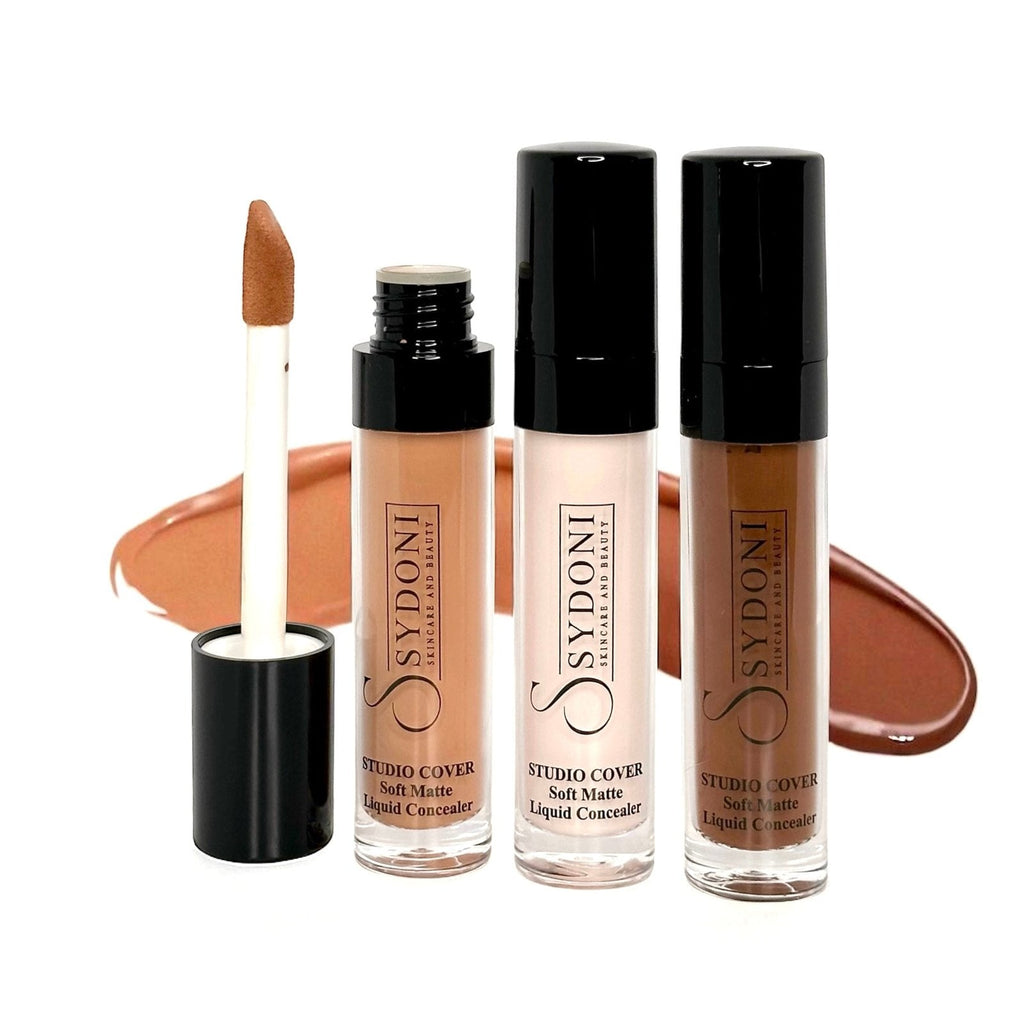 SYDONI STUDIO COVER SOFT MATTE LIQUID CONCEALER – Flawless Coverage, Seamless Finish 0.35 OZ.