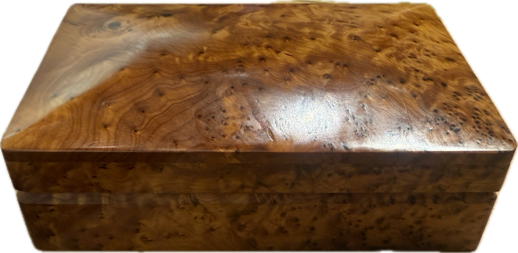 Thuya Wood Men's Jewelry Box/Keepsake Box