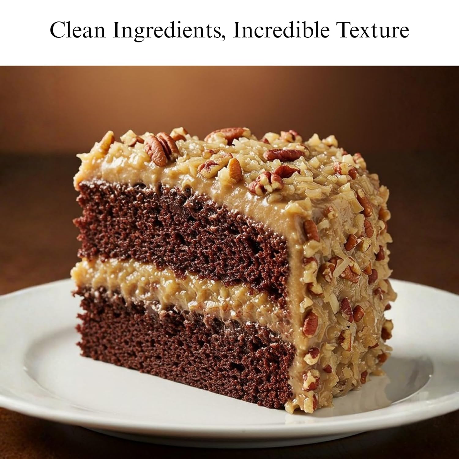 Andy Anand Sugar Free German Chocolate Cake – Belgian Chocolate, Pecan & Coconut, Keto & Diabetic Friendly, No Preservatives, 2.4 lb Gift