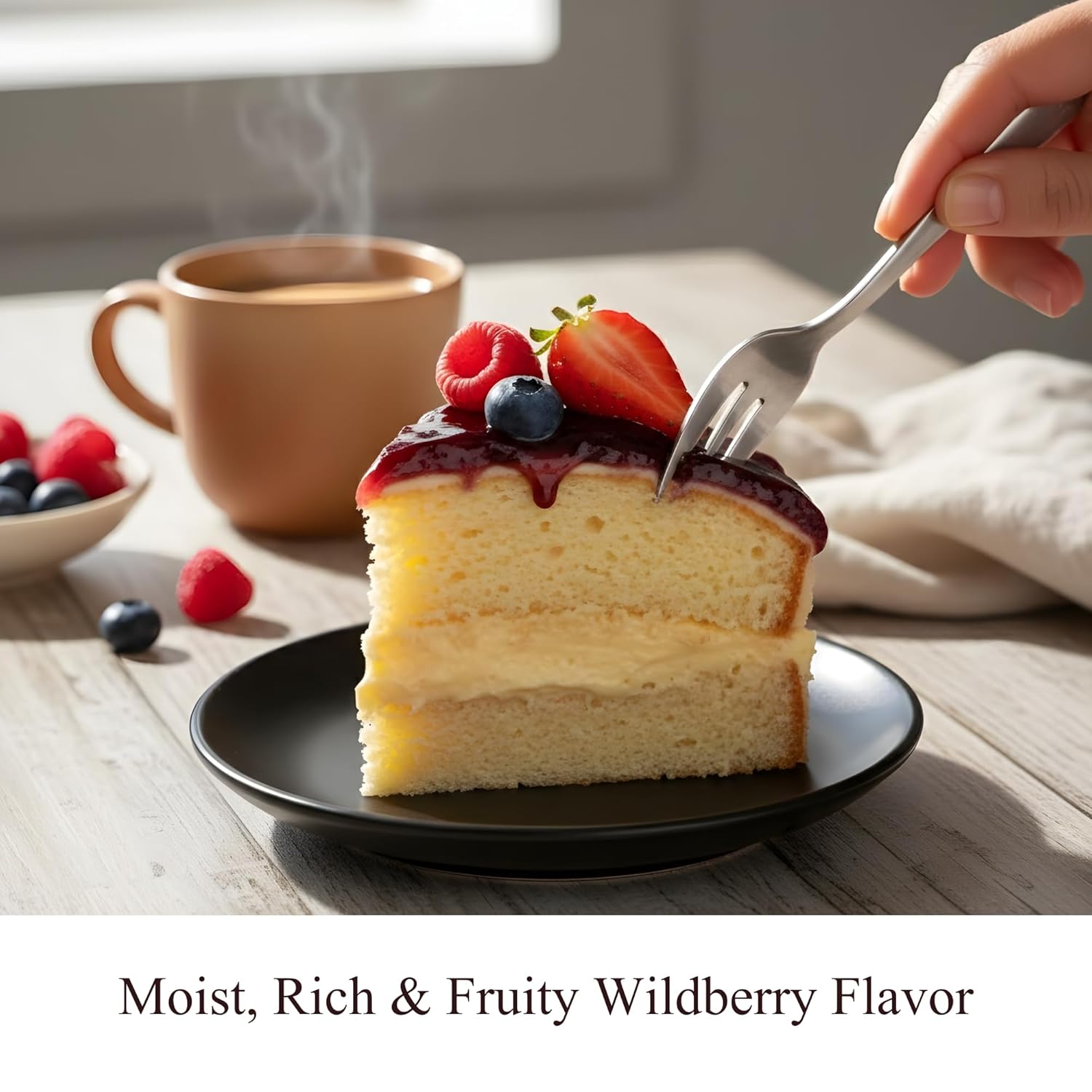 Andy Anand Gluten Free Sugar Free Wildberry Cake 2.5 lbs – Keto & Diabetic Friendly, Guilt-Free Celebration Dessert