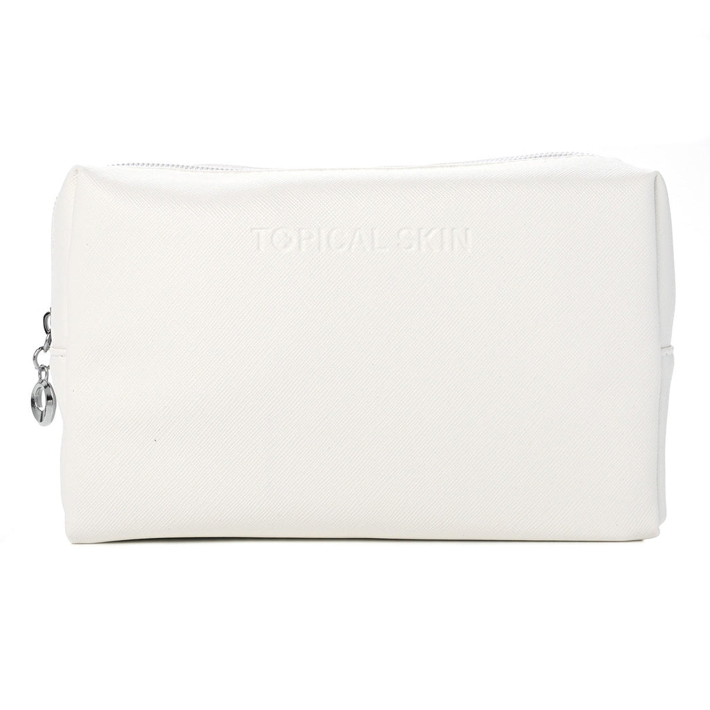 Vegan Saffiano Leather Classic Cosmetic Bag
