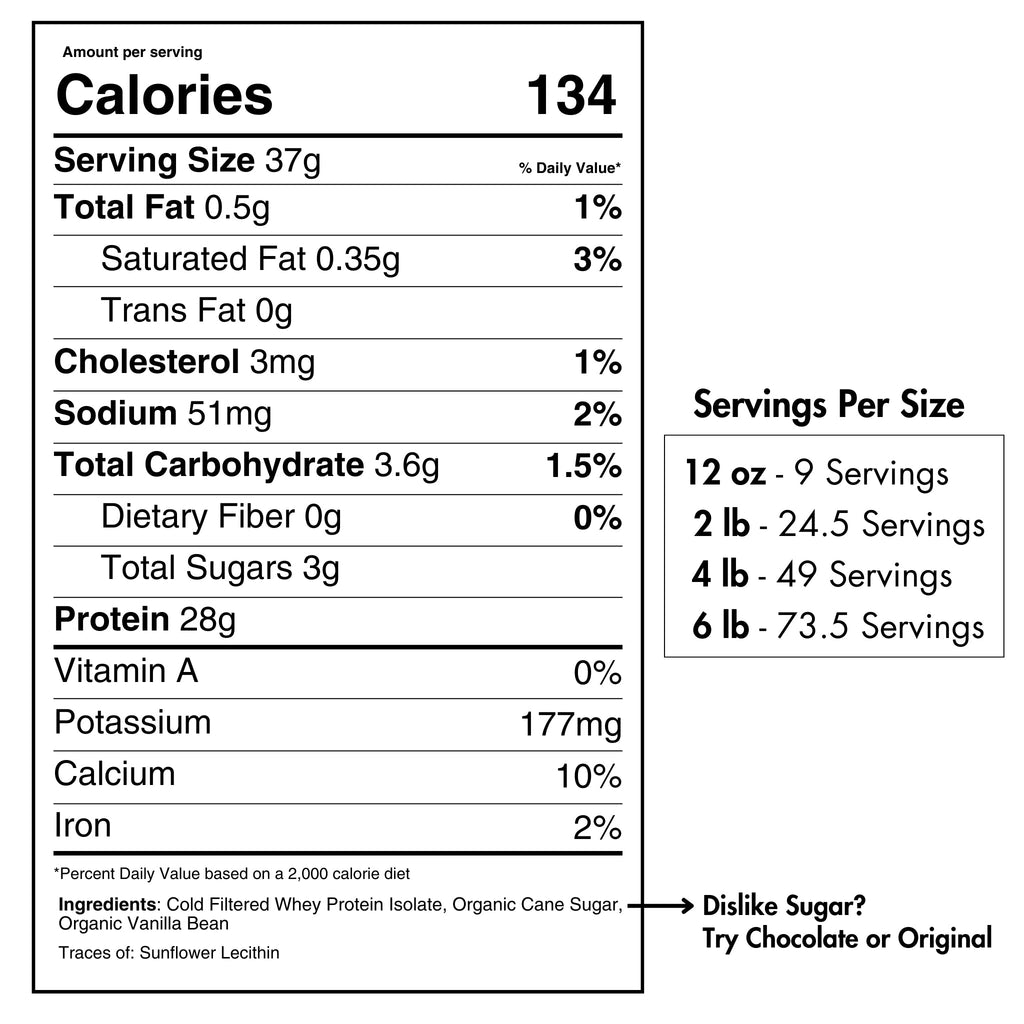 Whey Protein Isolate with Organic Vanilla - Whey Protein image