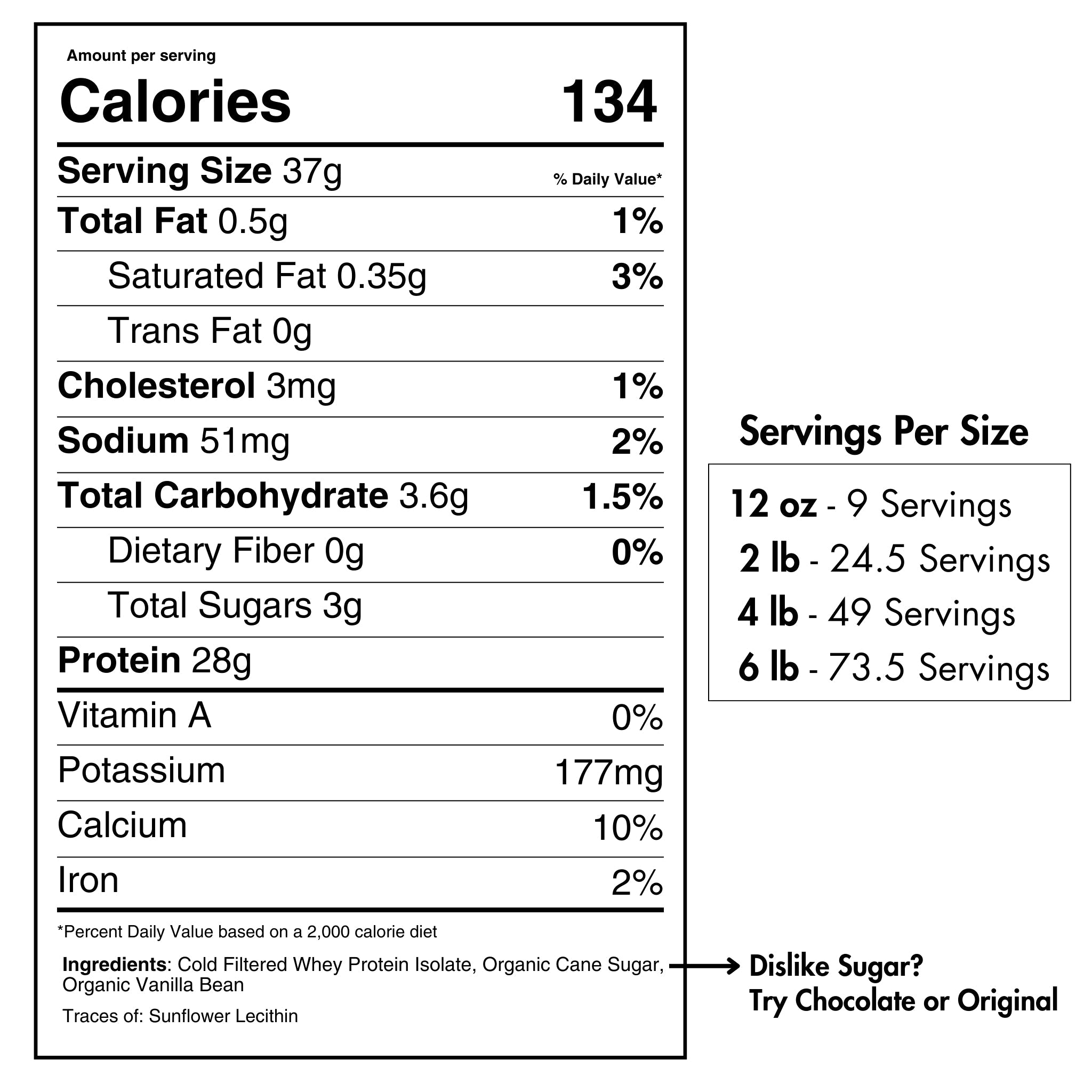 Whey Protein Isolate with Organic Vanilla - Whey Protein image