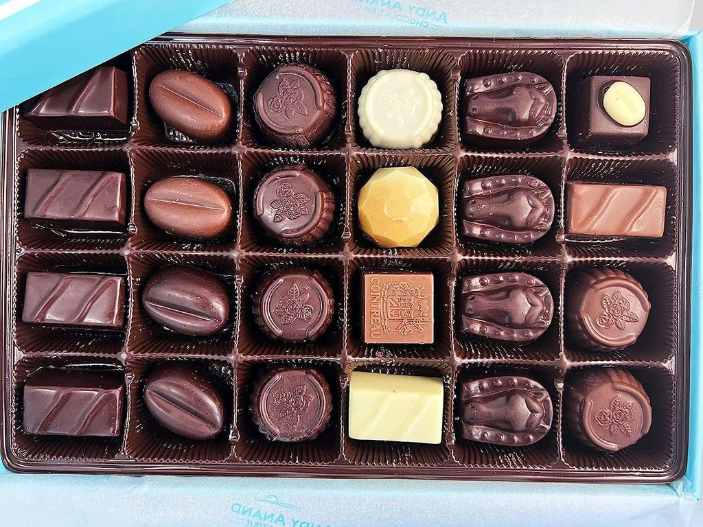 Andy Anand Sugar Free Belgian Chocolate Truffles – 15 Pc Luxury Assorted Flavors, 60% Cocoa Butter