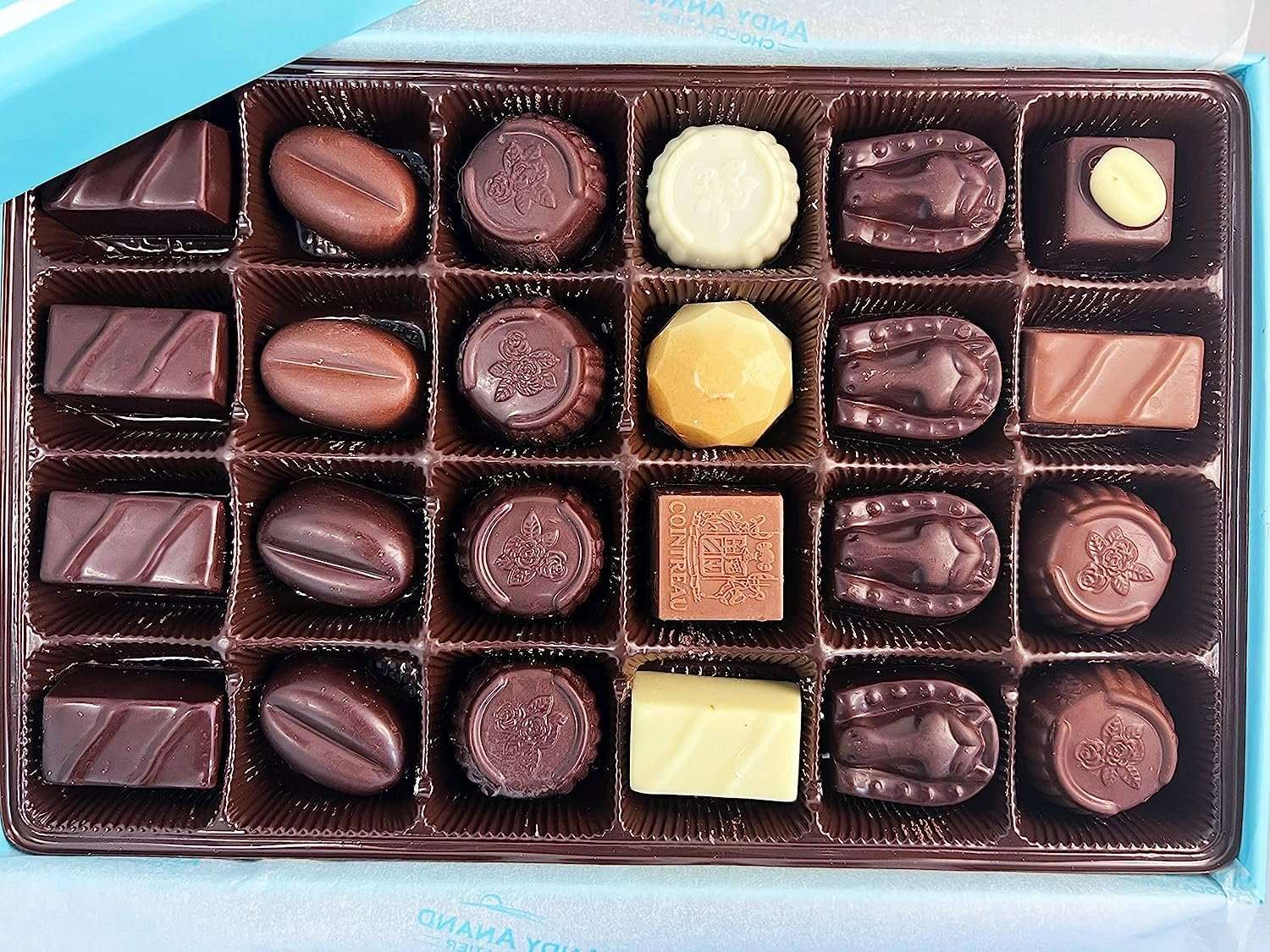 Andy Anand Sugar Free Belgian Chocolate Truffles – 15 Pc Luxury Assorted Flavors, 60% Cocoa Butter