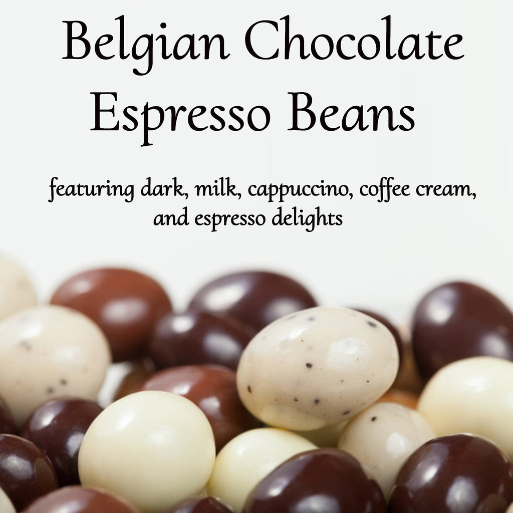 Andy Anand Espresso Coffee Chocolate – Belgian Coffee-Infused Assortment of 5 Flavors, 1 lb Gift Box of Decadent Treats Made with 60% Chocolate (Cocoa Butter)