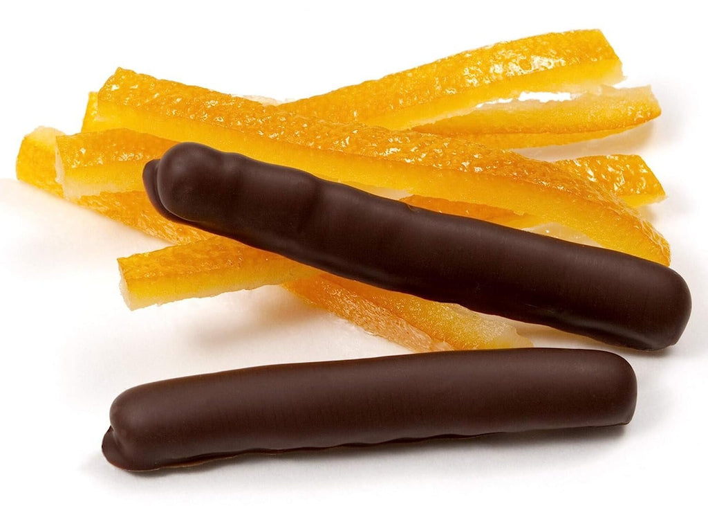Andy Anand Dark Chocolate Orange Peels Dark Gift Box 1 lb Delicious Decadent