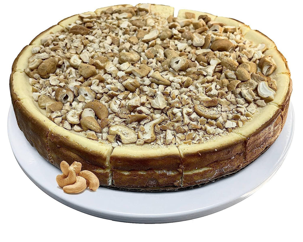 Andy Anand Gluten Free Sugar Free Caramel Cashew Cheesecake 9"- Delicious-Decadent Guilt-Free Treat" Best Cheese Cake Near Me For Celebrations & Delicious Diabetic Dessert (2.6 lbs)