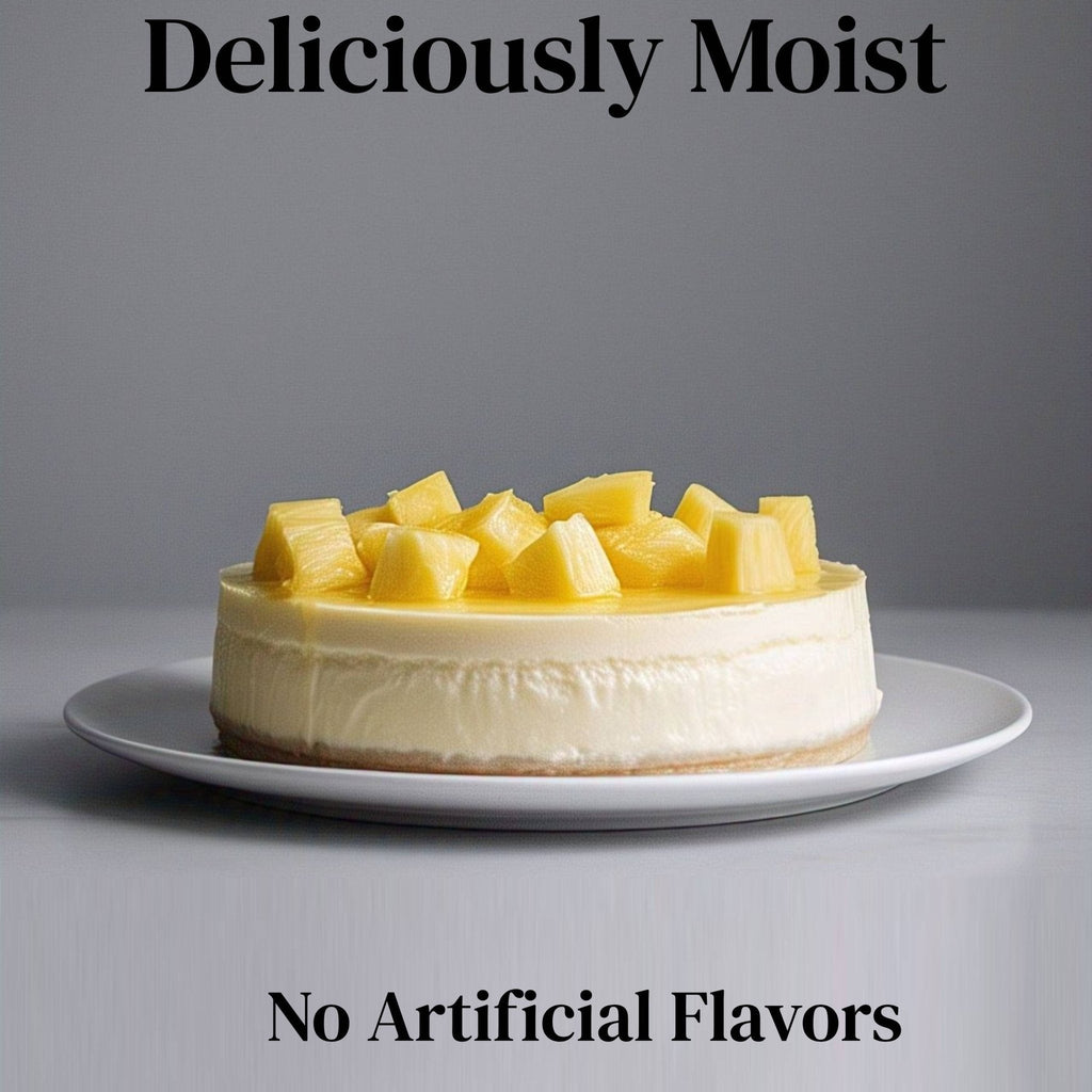 Andy Anand Sugar Free Pineapple Cheesecake 9" Baked Daily in Homemade Style, Best Richly Flavored Cheese Cake For Celebrations & Dessert Lovers (2 lbs)