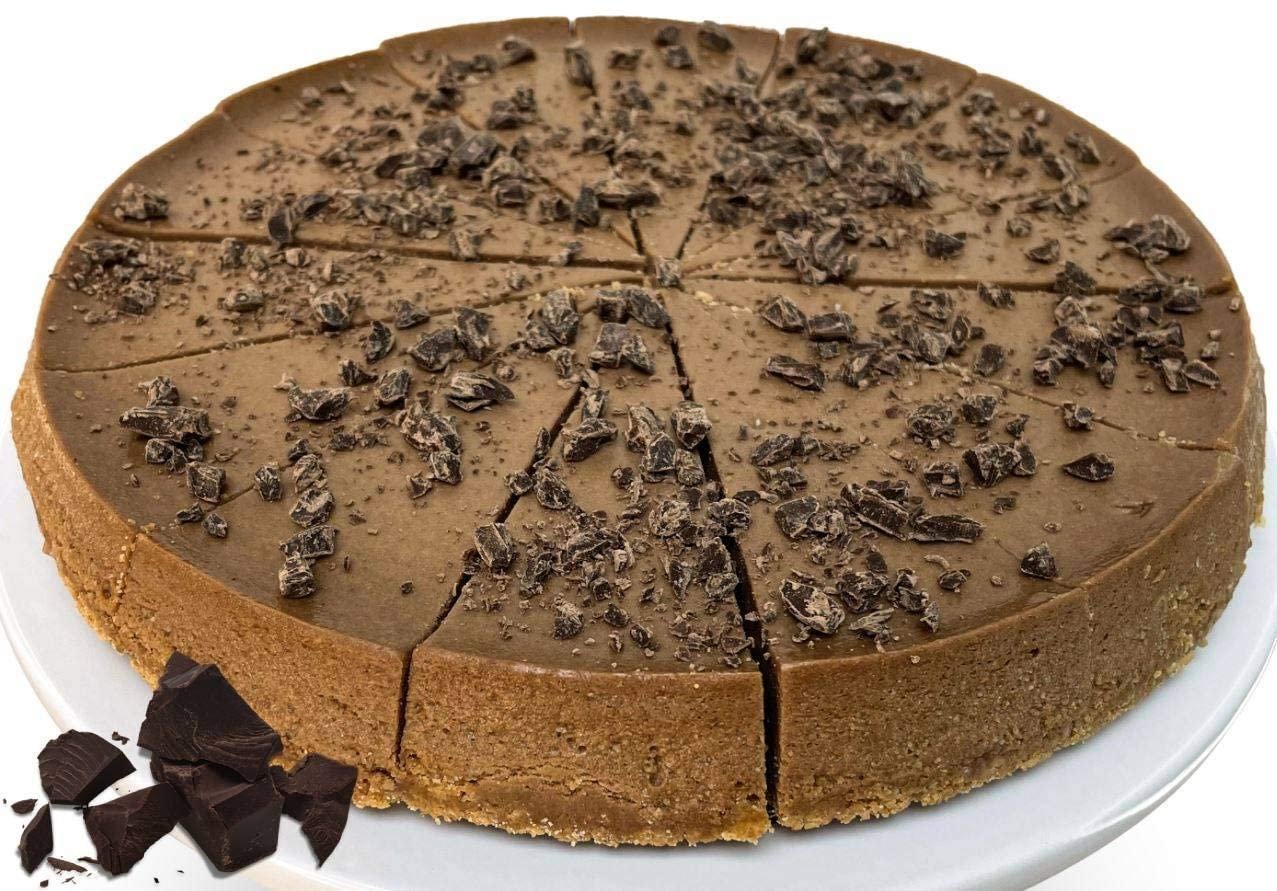 Andy Anand Sugar Free Dark Chocolate Chip Cheesecake 9” – Fresh Cream Cheese, Diabetic Friendly, Handmade, No Preservatives, 2.8 lb