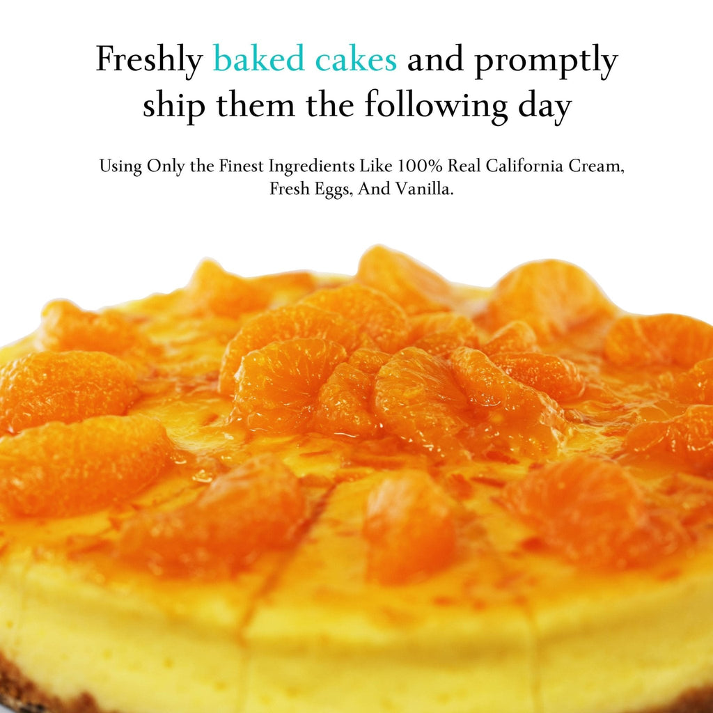 Andy Anand Gluten Free Orange Cheesecake 9" - Made In Traditional Way - Amazing-Divine-Decadent Gluten-Free Cheesecake Near Me Desserts (2 lbs)