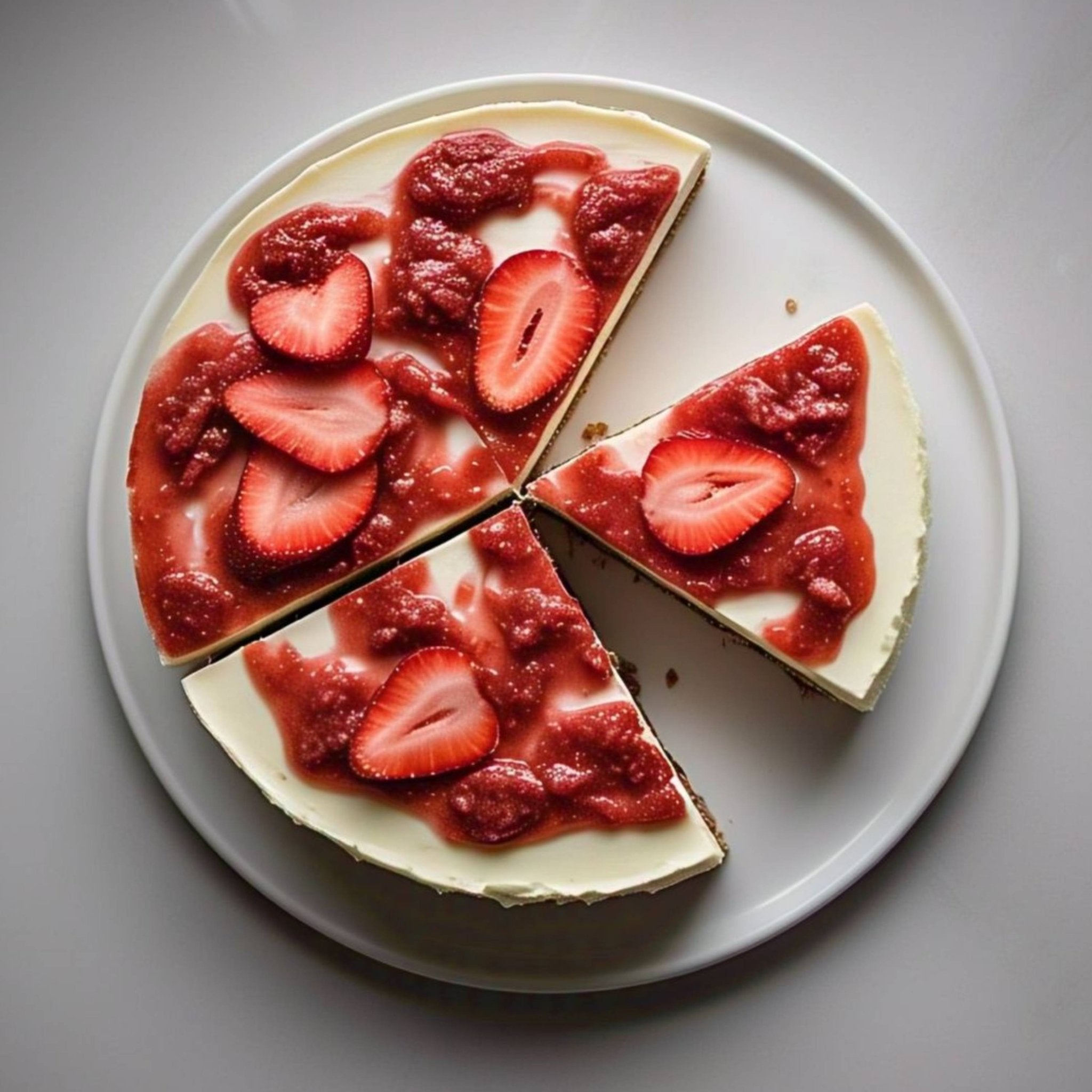 Andy Anand Gluten Free Sugar Free Strawberry Cheesecake 9" - No Preservatives or Chemicals, Creamily Topped, Best Cheesecake Near Me For Celebrations & Dessert Lovers (3.4 lbs)