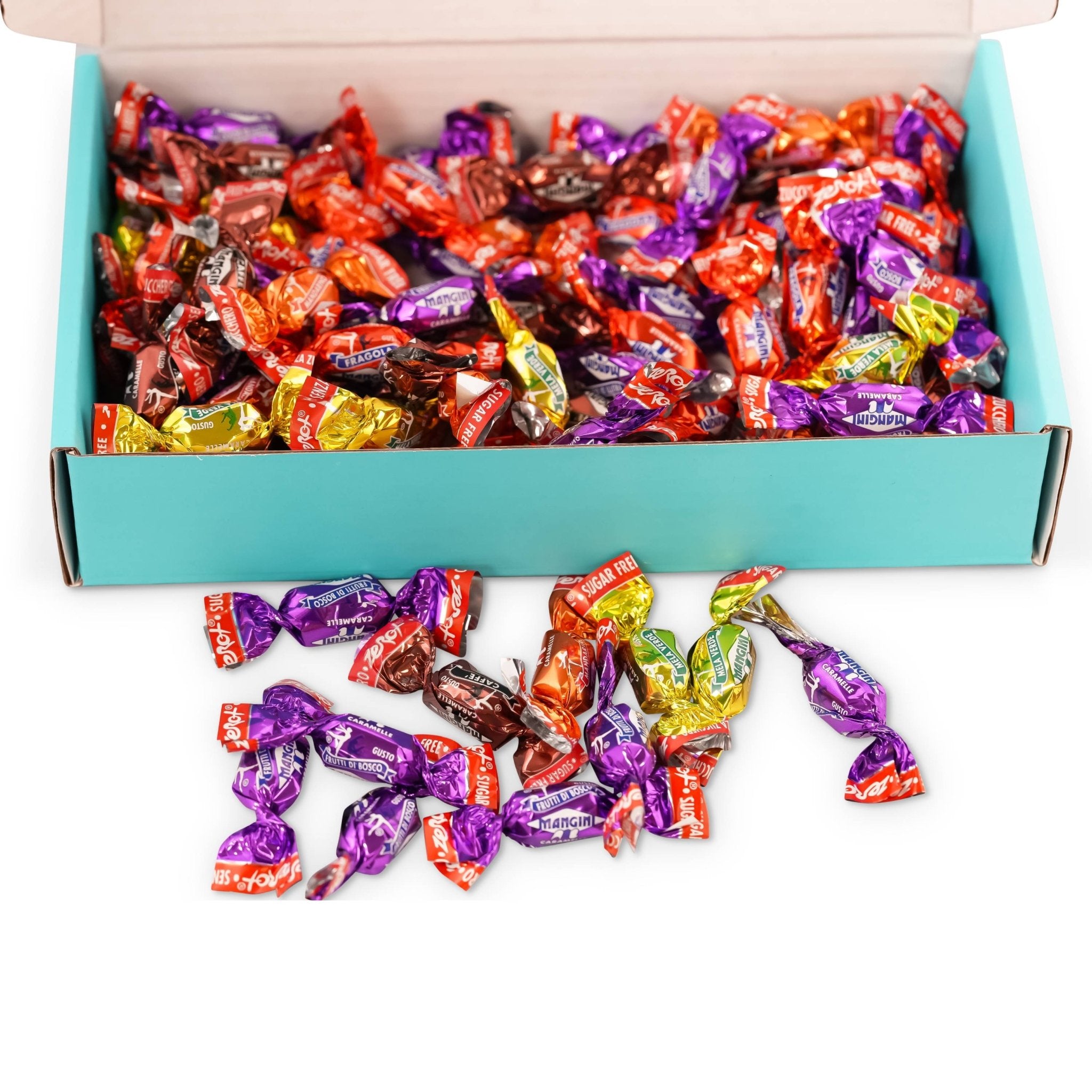 Andy Anand Italian Sugar Free Fruit Flavored Hard Candy – 92 Pieces Mega Pack (6 Flavors), Keto Friendly & Diabetic Friendly, Healthy Sugarless Candy Alternative – 7 oz
