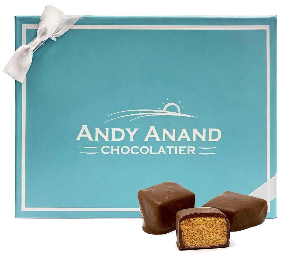Andy Anand Honeycomb Milk Chocolate 1 lb – Crafted with 60% Chocolate (Cocoa Butter), Gourmet Chocolate Gift Box