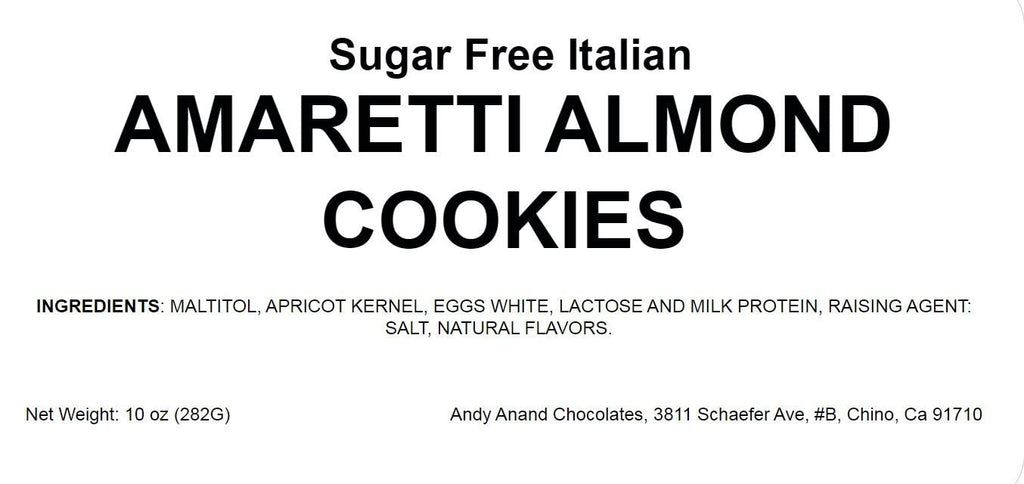 Andy Anand Sugar Free Amaretti Cookies 20 pcs & 4 flavors, Gluten Free, The Italian Amaretti Cookies That Will Steal Your Heart