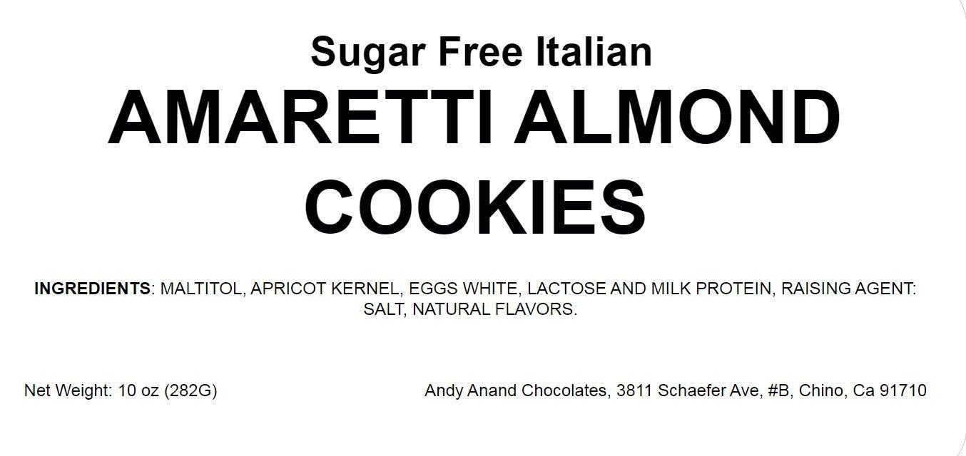 Andy Anand Sugar Free Amaretti Cookies 20 pcs & 4 flavors, Gluten Free, The Italian Amaretti Cookies That Will Steal Your Heart
