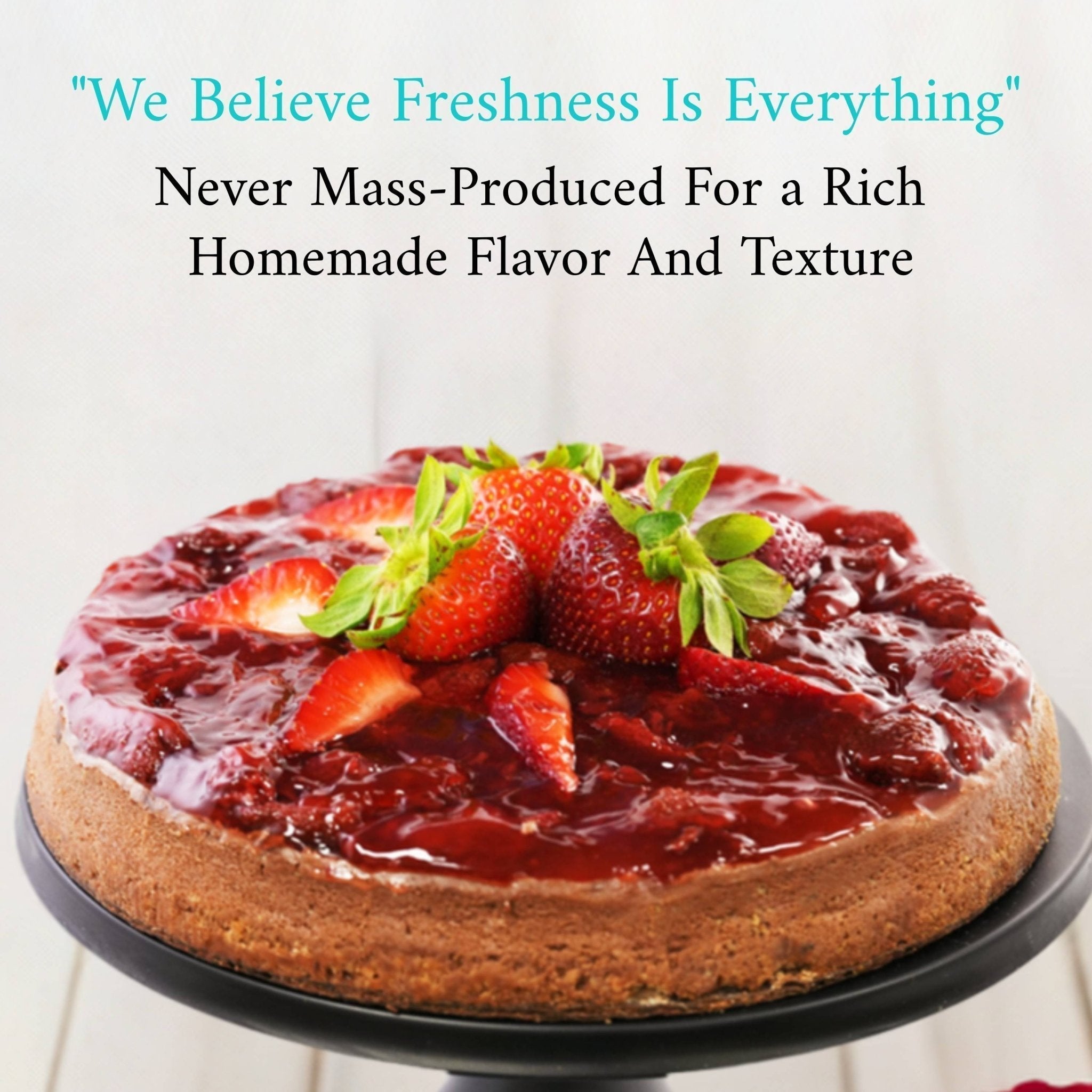 Andy Anand Sugar Free Chocolate Strawberry Cheesecake 9" with Real Chocolate Truffles: Unforgettable Taste, Best Cheese Cake For Celebrations & Diabetic Dessert Lovers (2.8 lbs)