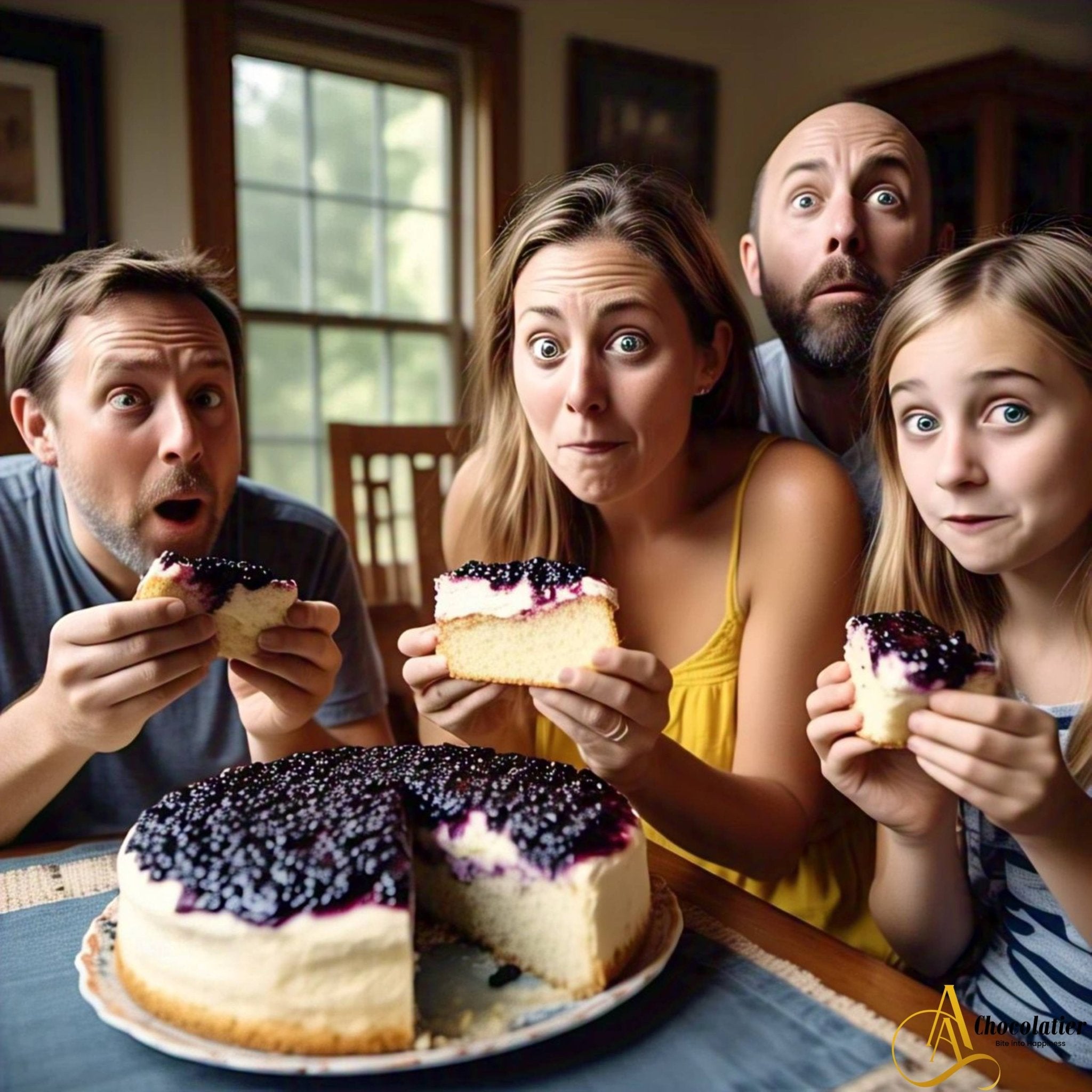 Andy Anand Sugar Free Blueberry Cake (2.5 lbs) Enjoy the amazing taste of a classic Blueberry Cake without the sugar! Perfect for guilt-free celebrations